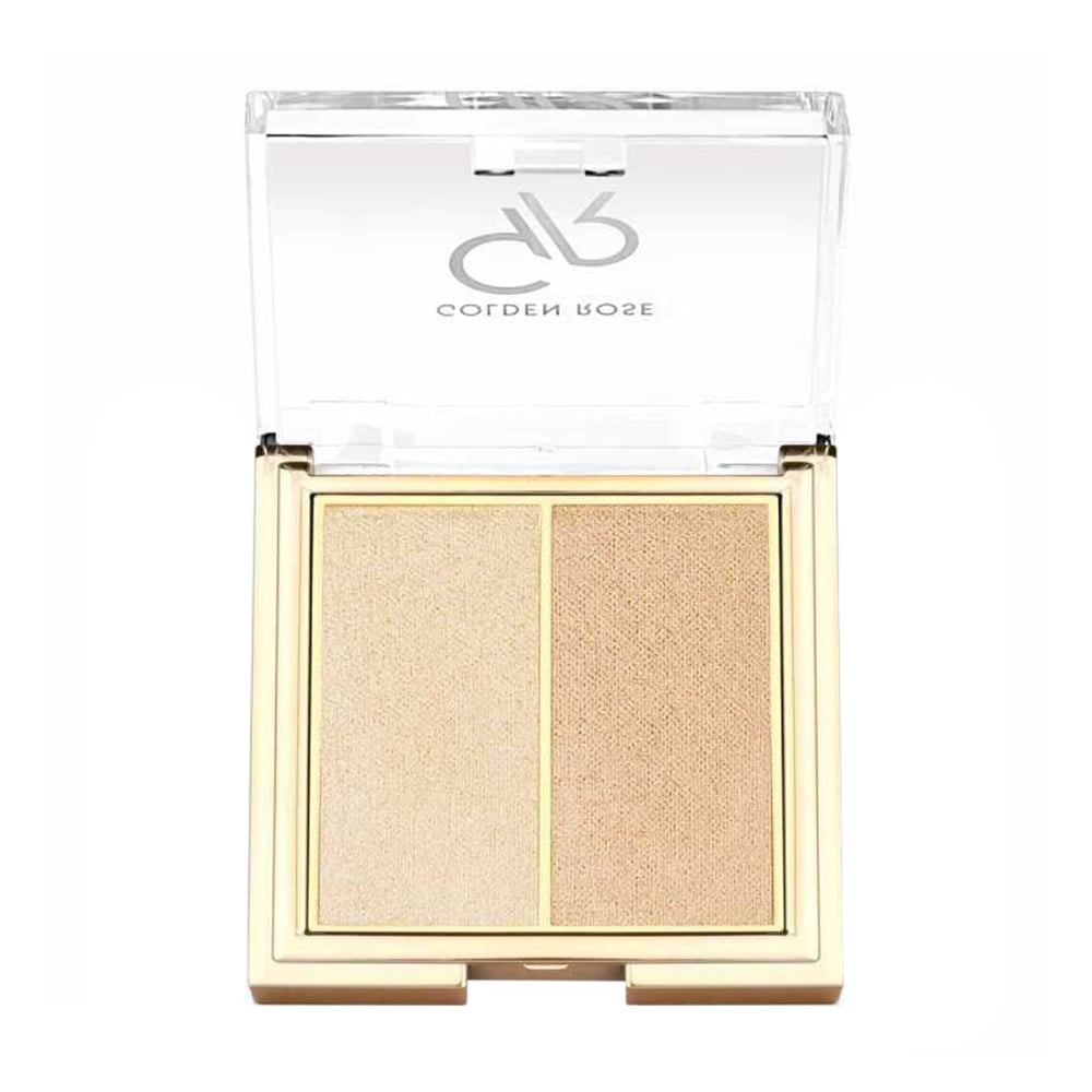 Компактний хайлайтер для обличчя Golden Rose So Glow! Highlighter Duo, 101 Starlight, 6.4 г