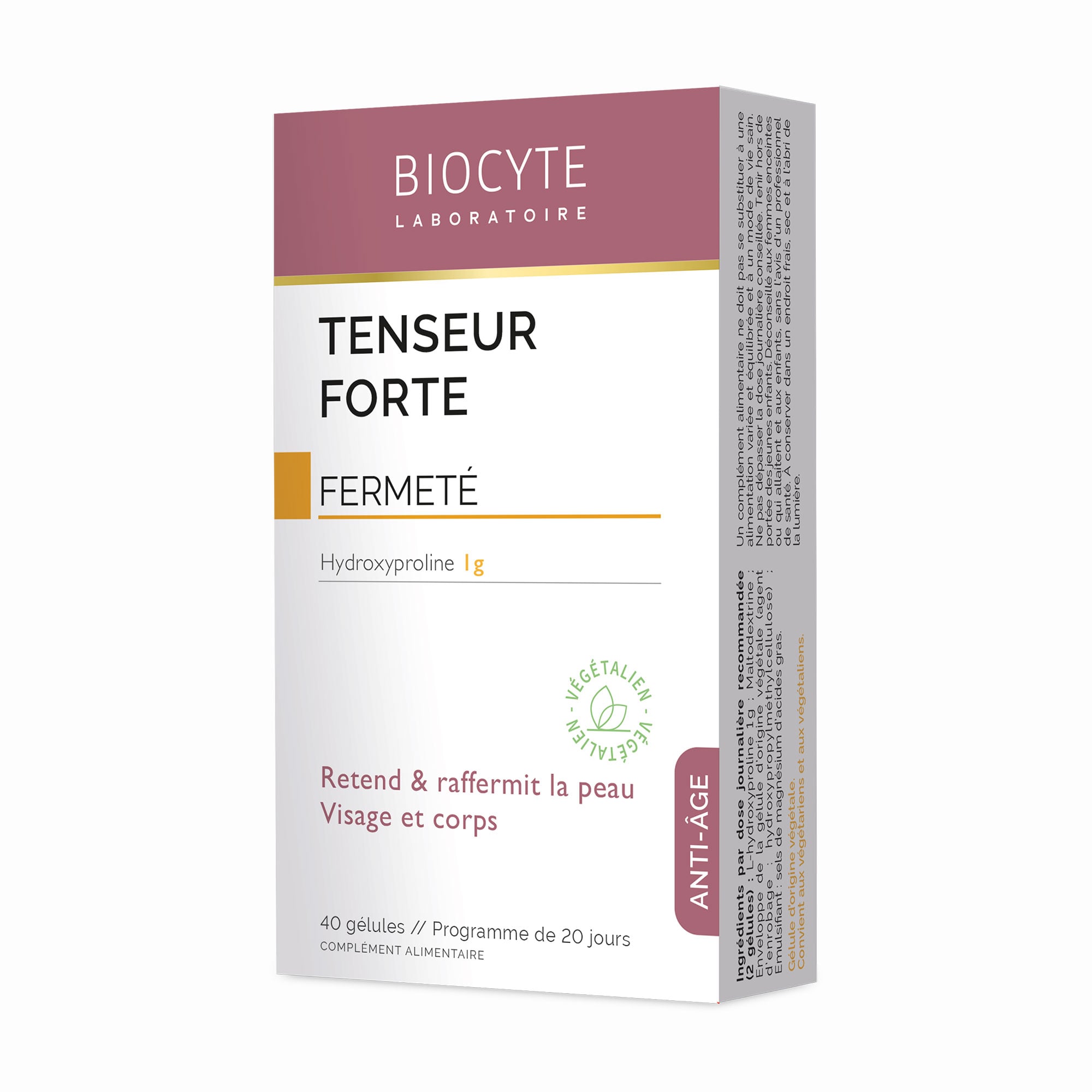 Комплекс Боротьба з в'ялістю та втратою пружності шкіри Biocyte Tenseur Forte, 40 капсул