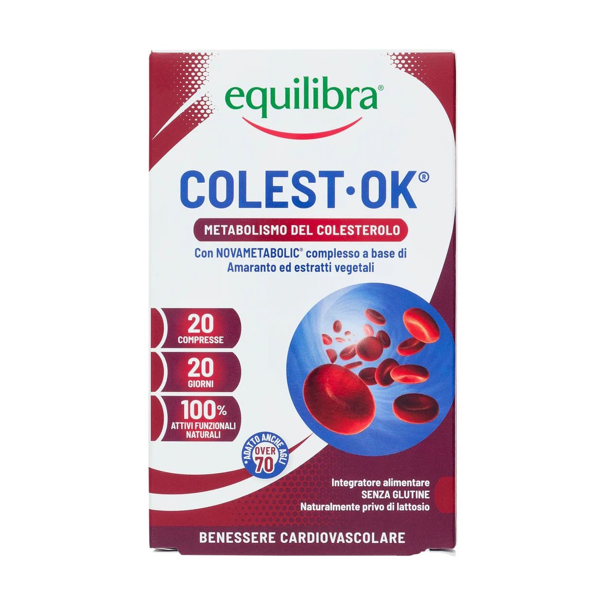 Комплекс для підтримки метаболізму холестерину equilibra Colest-OK, 20 таблеток