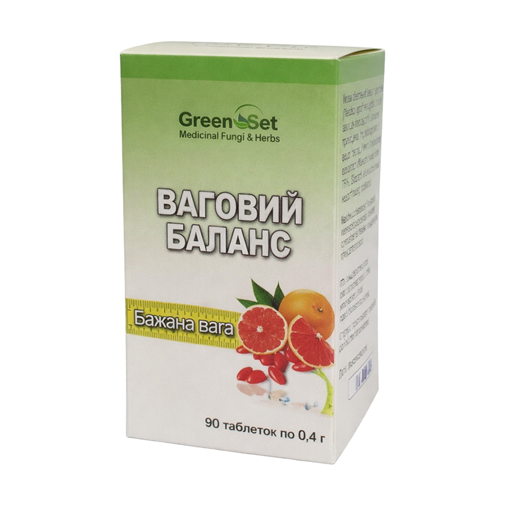 Комплекс для ваги GreenSet Ваговий баланс, 90 таблеток
