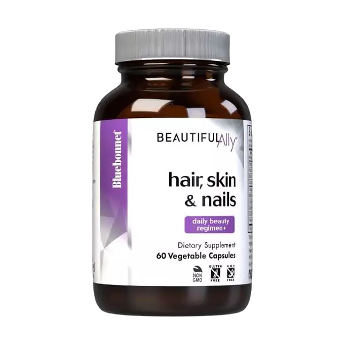 Комплекс для волосся, шкіри і нігтів Bluebonnet Nutrition Beautiful Ally Hair, Skin &amp; Nails, 60 капсул