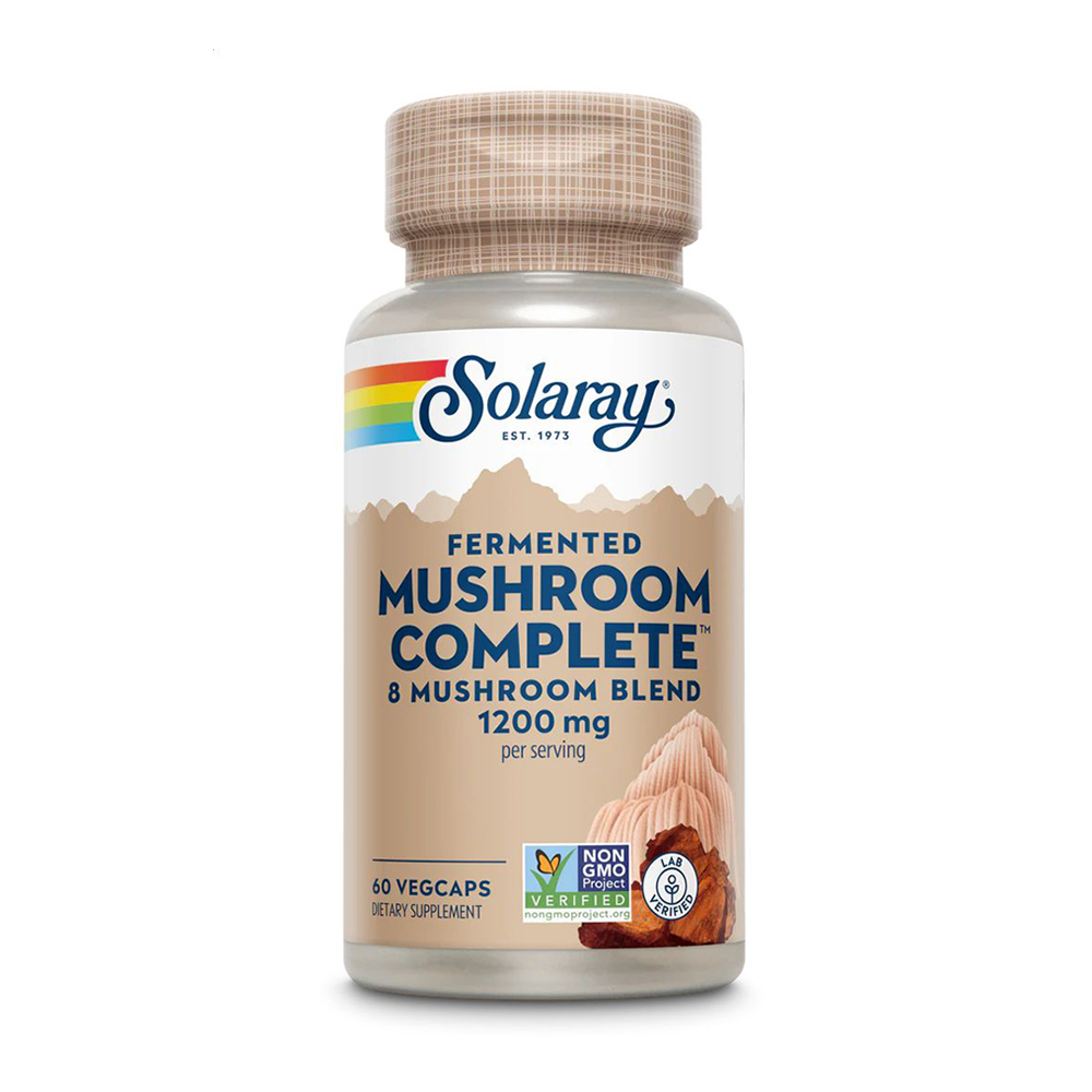 Комплекс ферментованих грибів Solaray Fermented Mushroom Complete 1200 мг, 60 вегетаріанських капсул