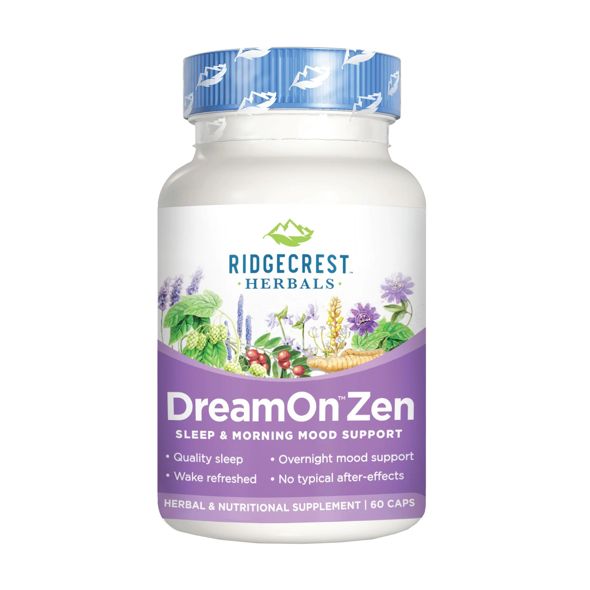 Комплекс проти стресу Ridgecrest Herbals DreamOn Zen, 60 капсул