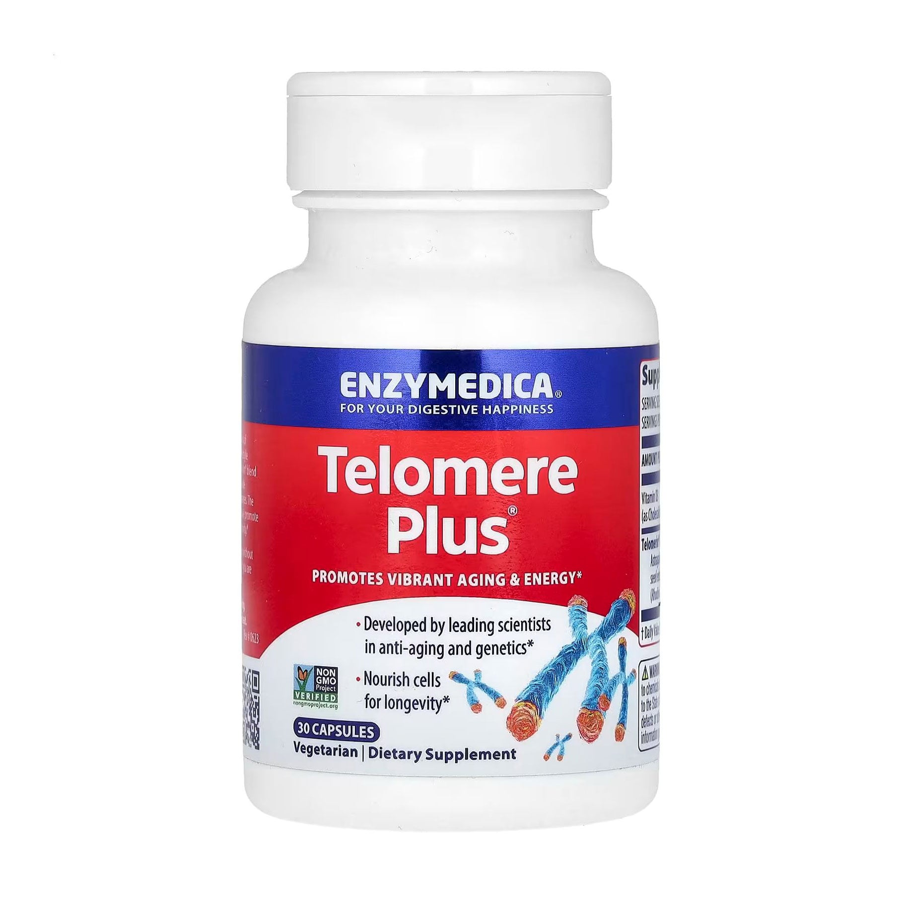Комплекс Теломер Enzymedica Telomere Plus, 30 капсул
