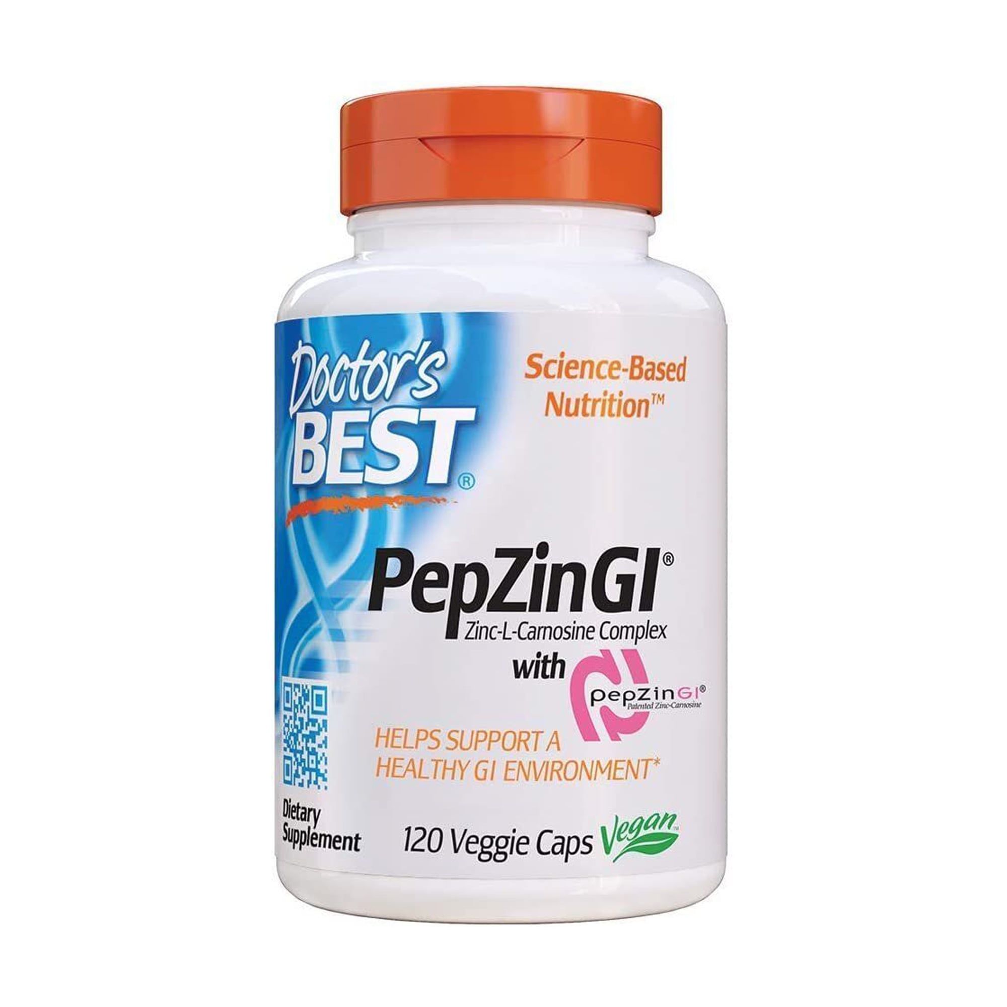 Комплекс цинк-L-карнозину Doctor's Best PepZin GI Zinc-L-Carnosine Complex, 120 капсул