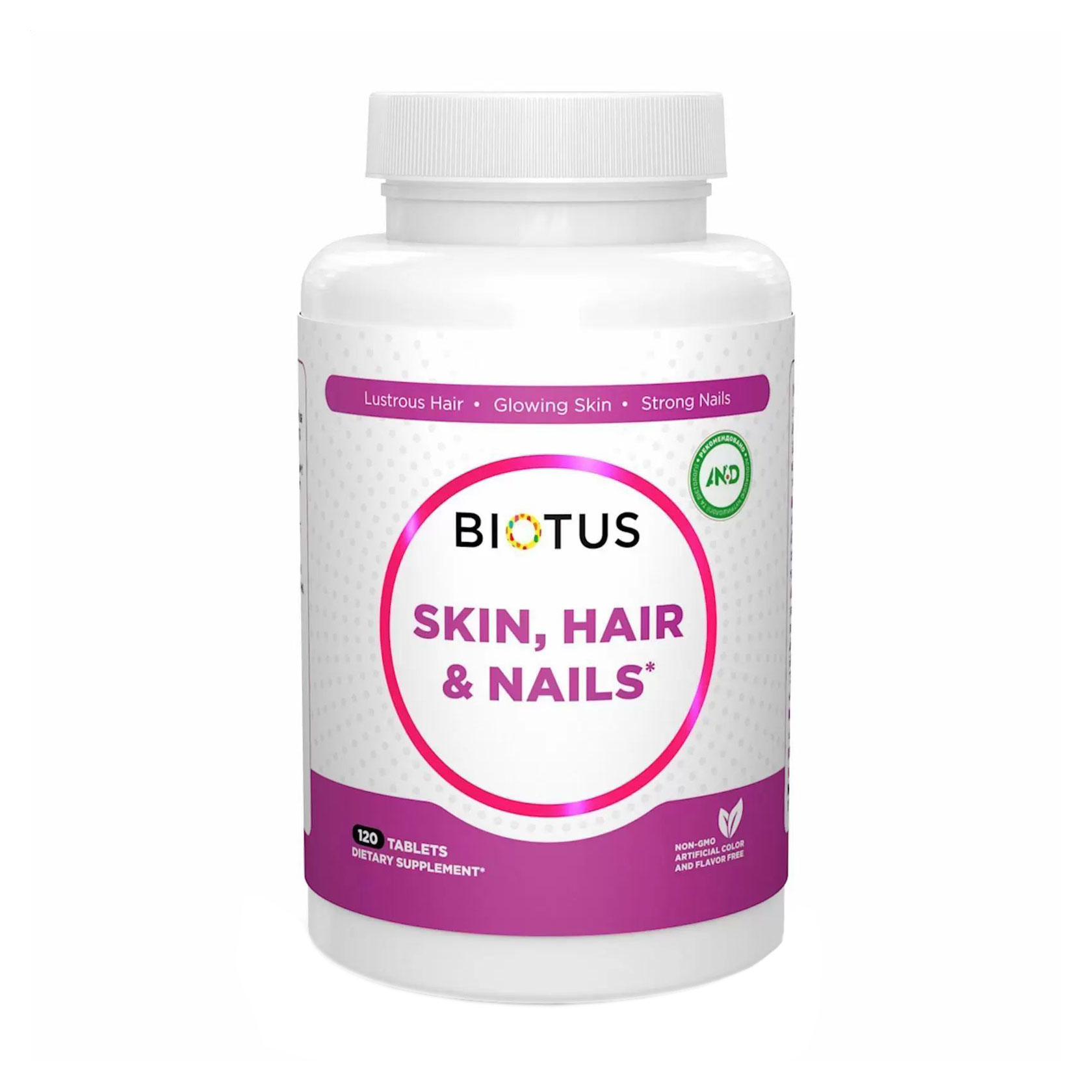 Комплекс Волосся, шкіра та нігті Biotus Hair, Skin &amp; Nails, 120 таблеток