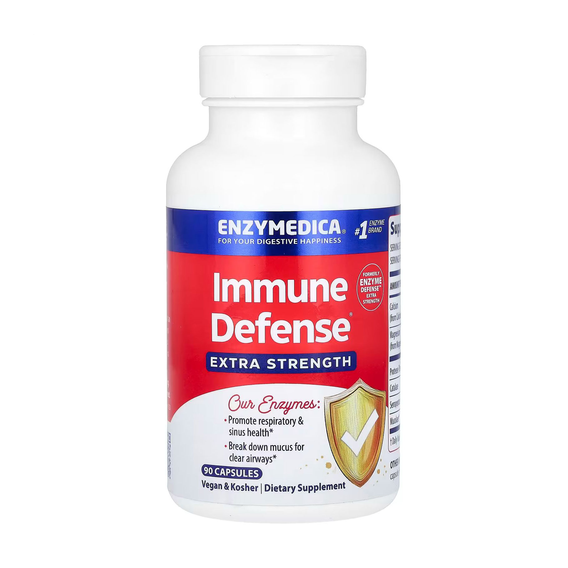 Комплекс Захист імунітету Enzymedica Immune Defense Extra Strength, 90 капсул