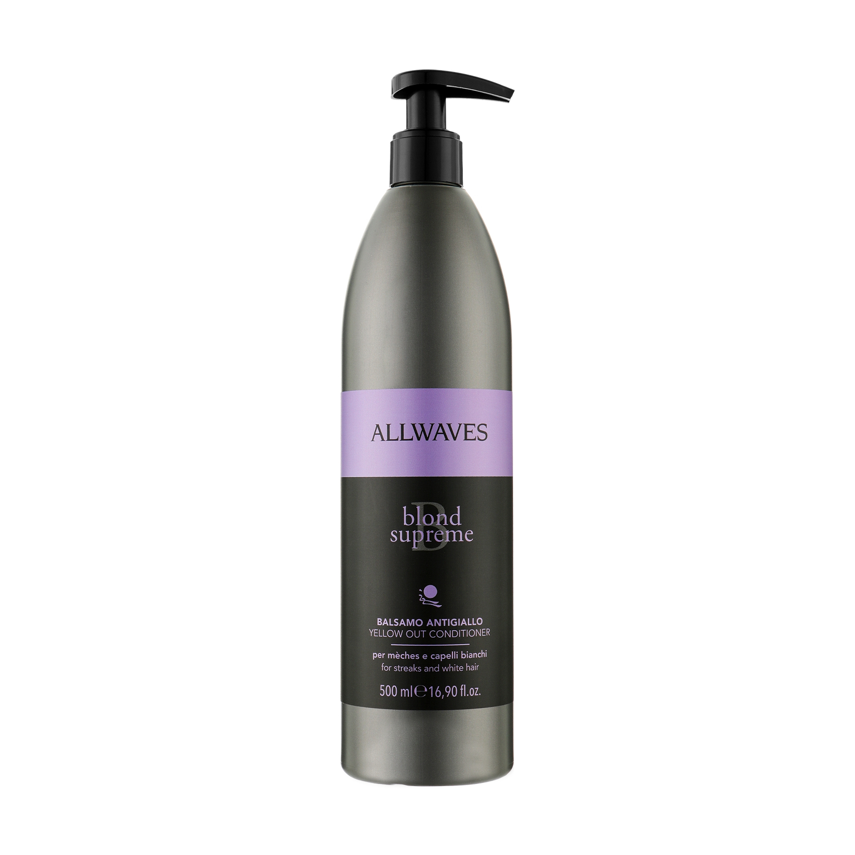 Кондиціонер Allwaves Blond Supreme Yellow Out Conditioner для нейтралізації жовтизни волосся, 500 мл
