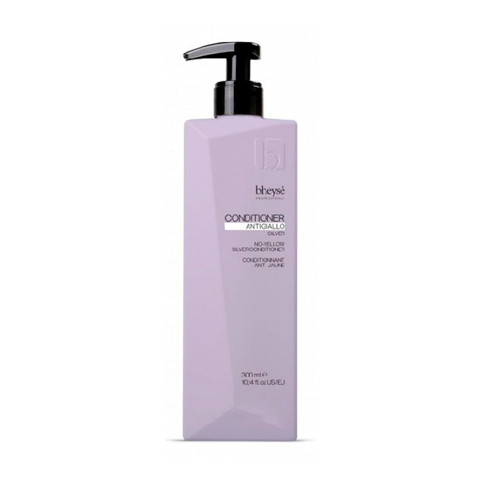 Кондиціонер Bheyse Professional No Yellow Conditioner для нейтралізації жовтизни та помаранчевих відтінків, з колагеном та аргановою олією, 300 мл
