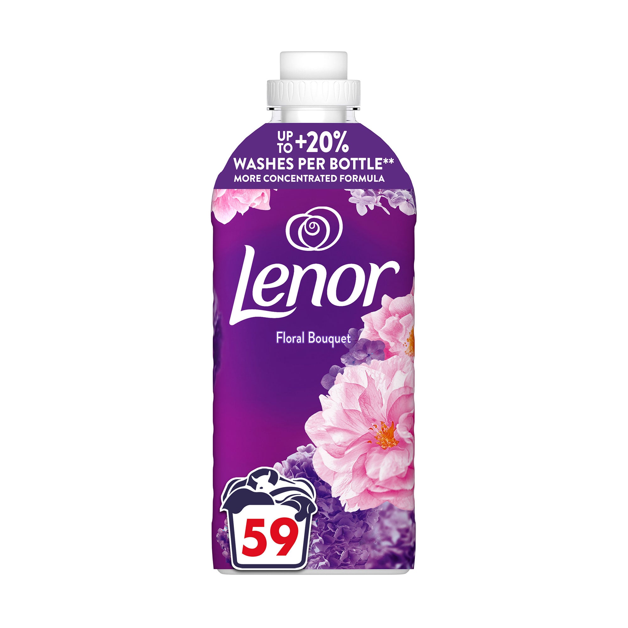 Кондиціонер для білизни Lenor Квітковий букет, 59 циклів прання, 1.239 л