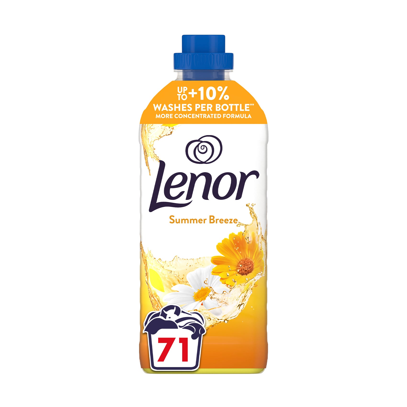 Кондиціонер для білизни Lenor Літній бриз, 71 цикл прання, 1.491 л