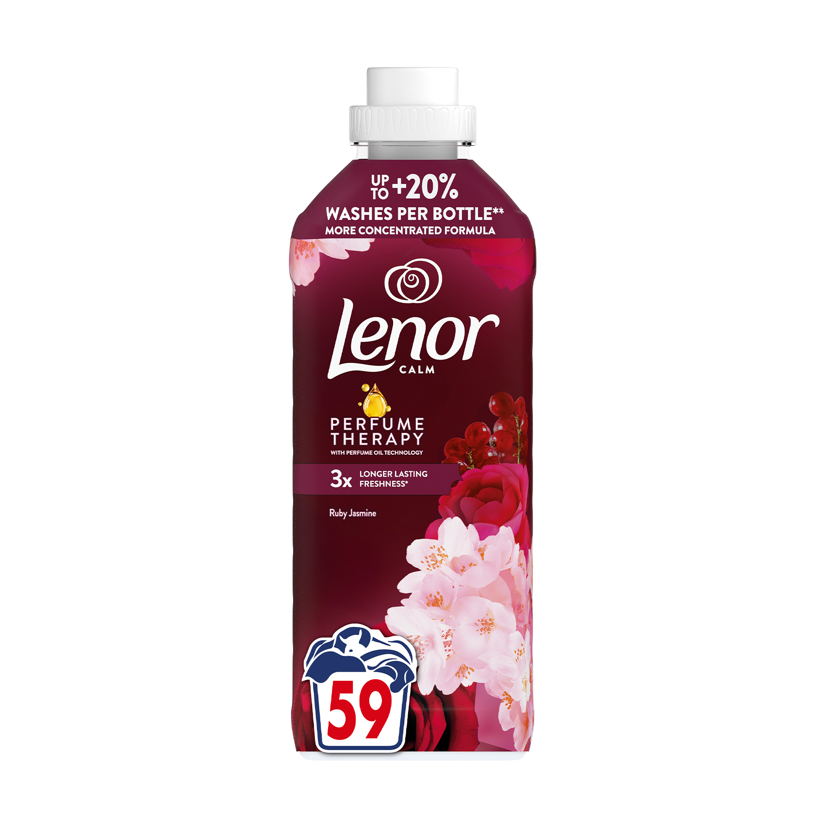 Кондиціонер для білизни Lenor Рубіновий жасмин, 59 циклів прання, 1.239 л