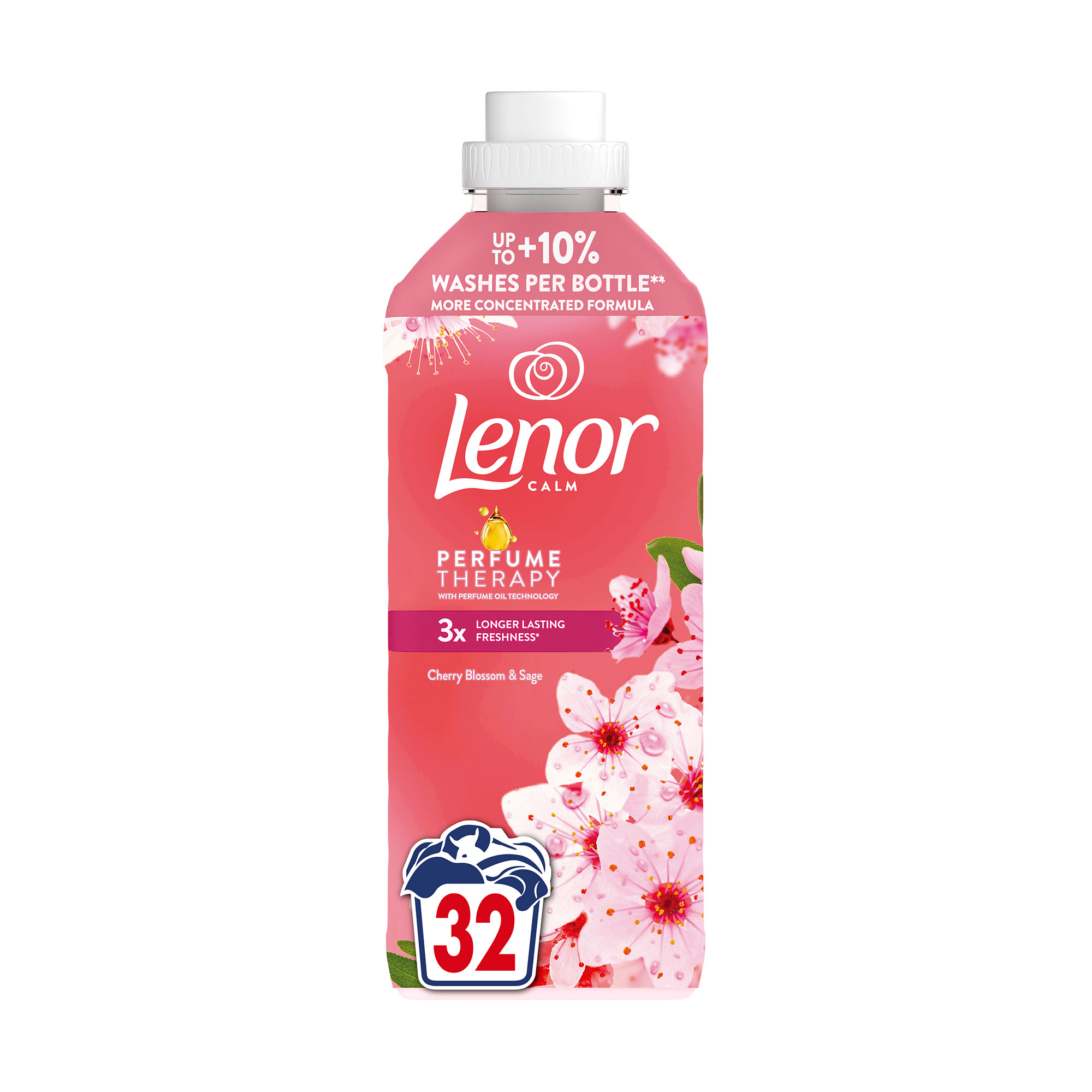 Кондиціонер для білизни Lenor Вишневий цвіт та шавлія, 32 цикли прання, 675 мл