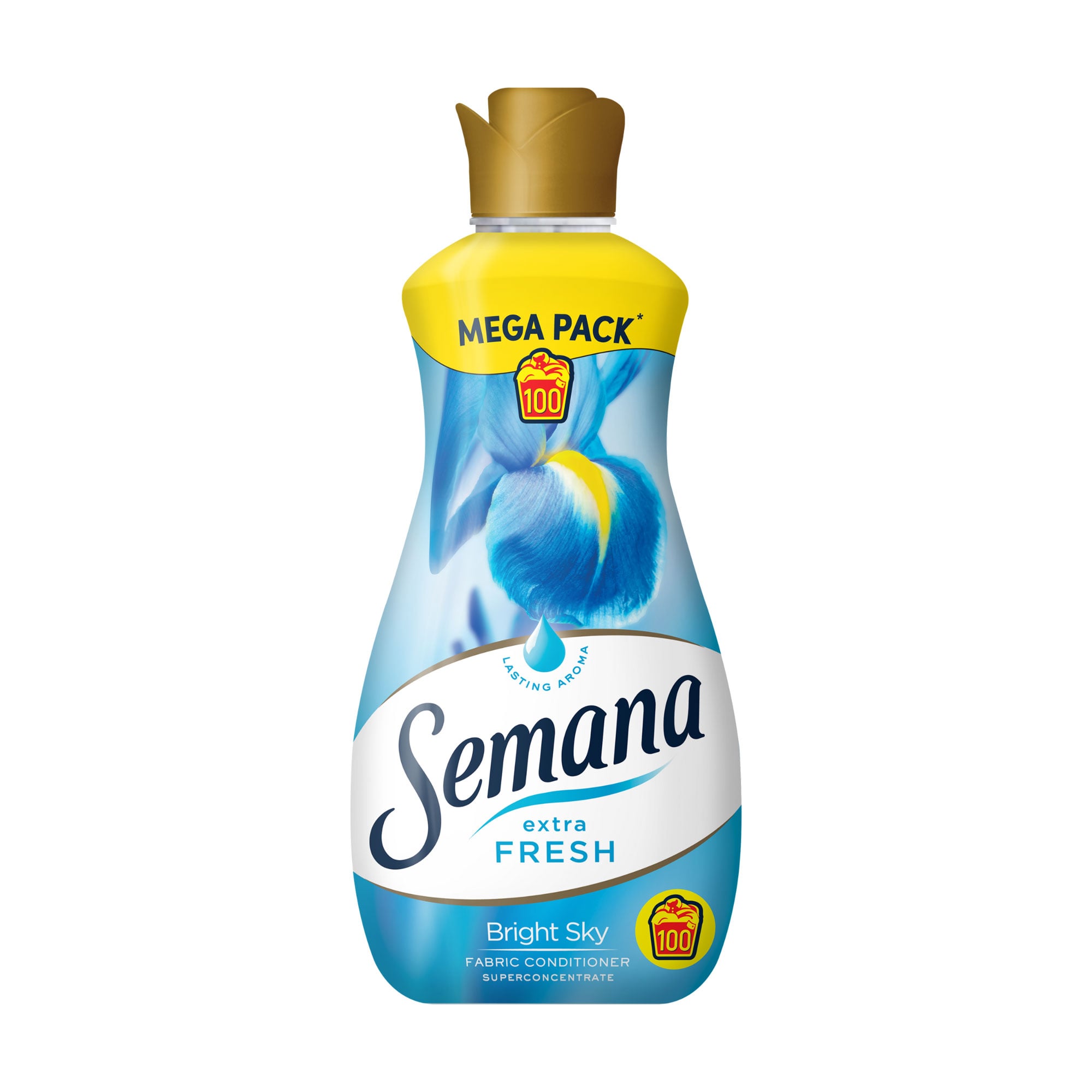 Кондиціонер для білизни Semana Extra Fresh Bright Sky, 100 циклів прання, 2 л