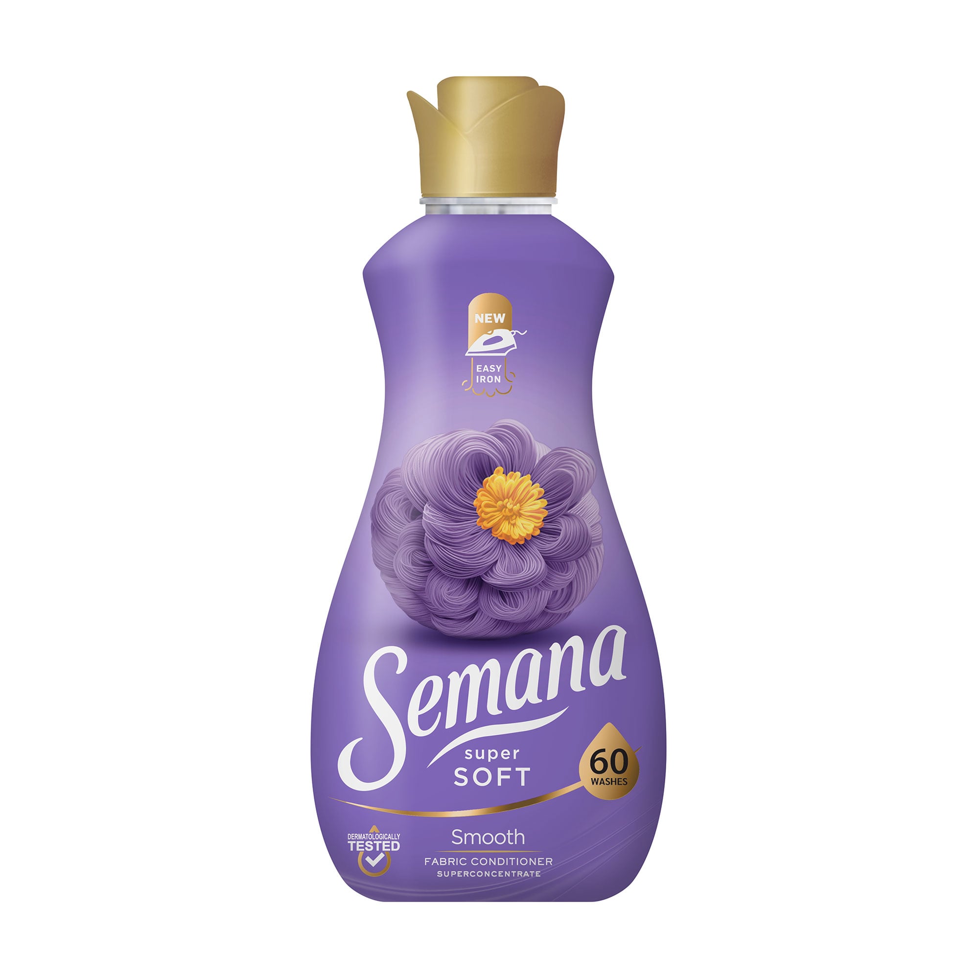 Кондиціонер для білизни Semana Super Soft Protect, 60 циклів прання, 1.2 л