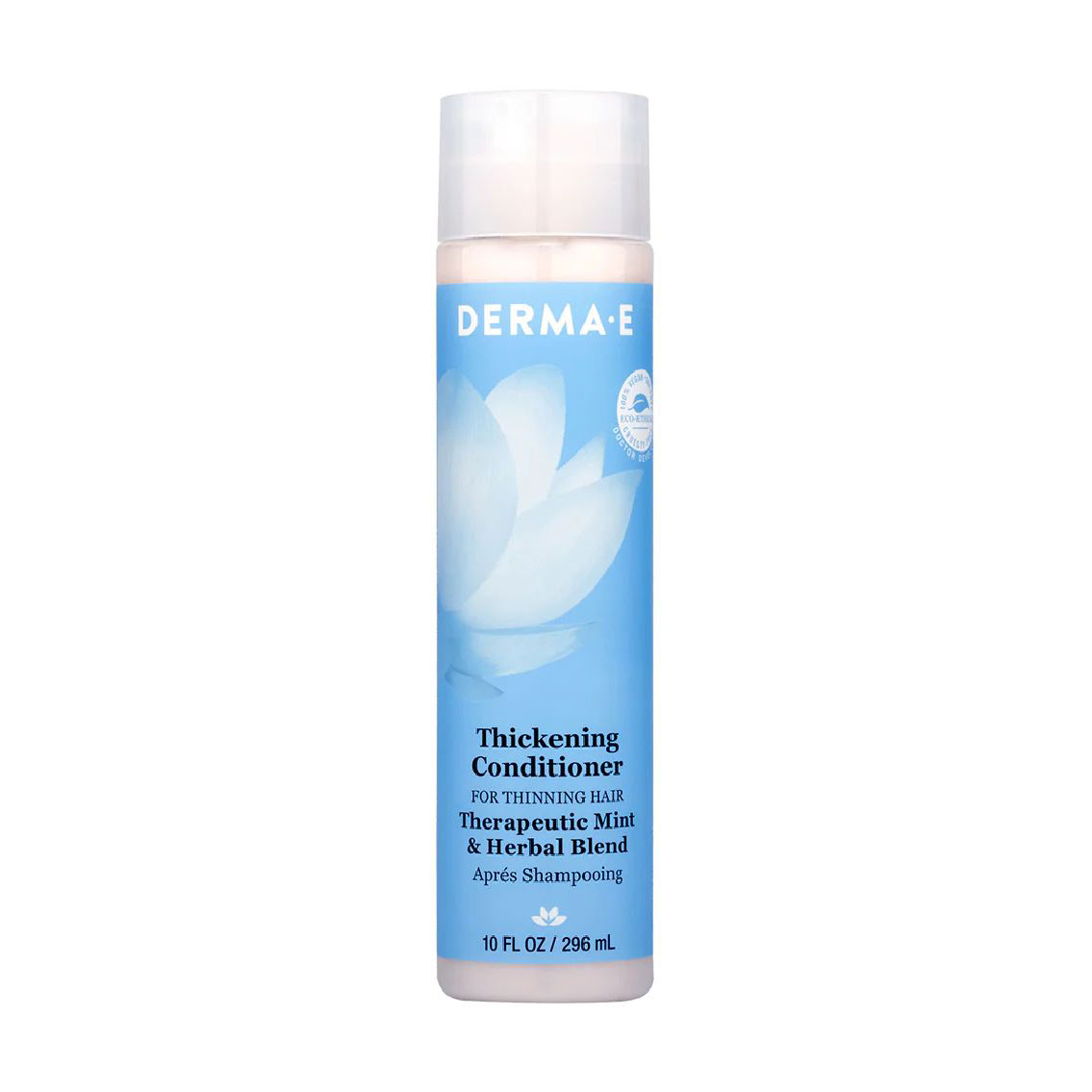 Кондиціонер для густоти і згладжування волосся Derma E Thickening Conditioner з м'ятою і трав'яними екстрактами, 296 мл