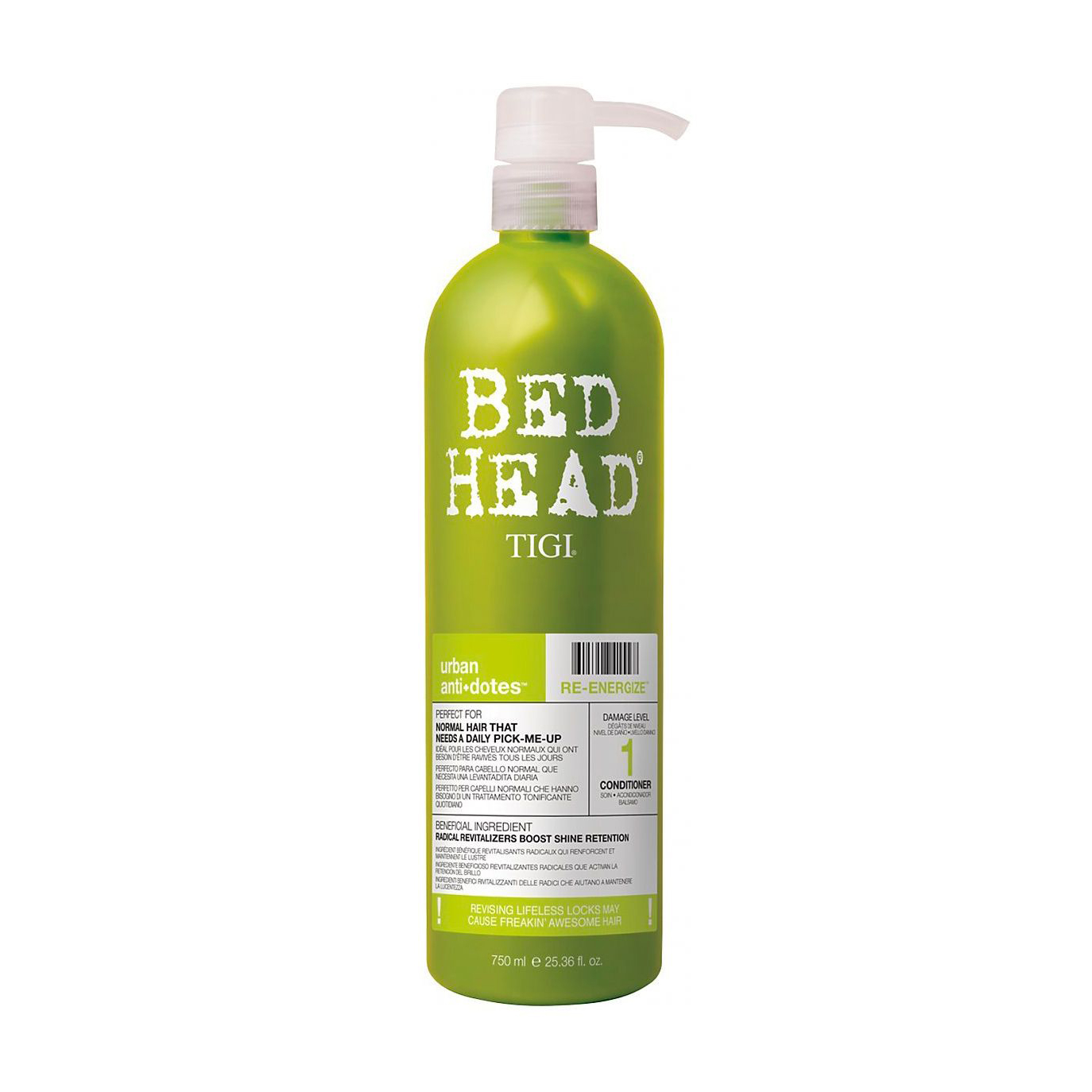 Кондиціонер для нормального волосся Tigi Bed Head Urban Antidotes Re-Energize, 750 мл