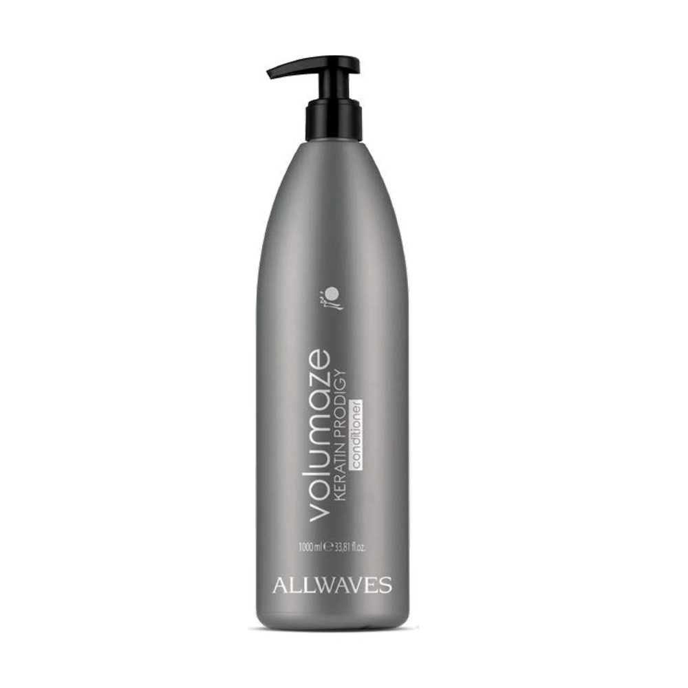 Кондиціонер для тонкого волосся Allwaves Volumaze Keratin Prodigy Conditioner з кератином, 1 л