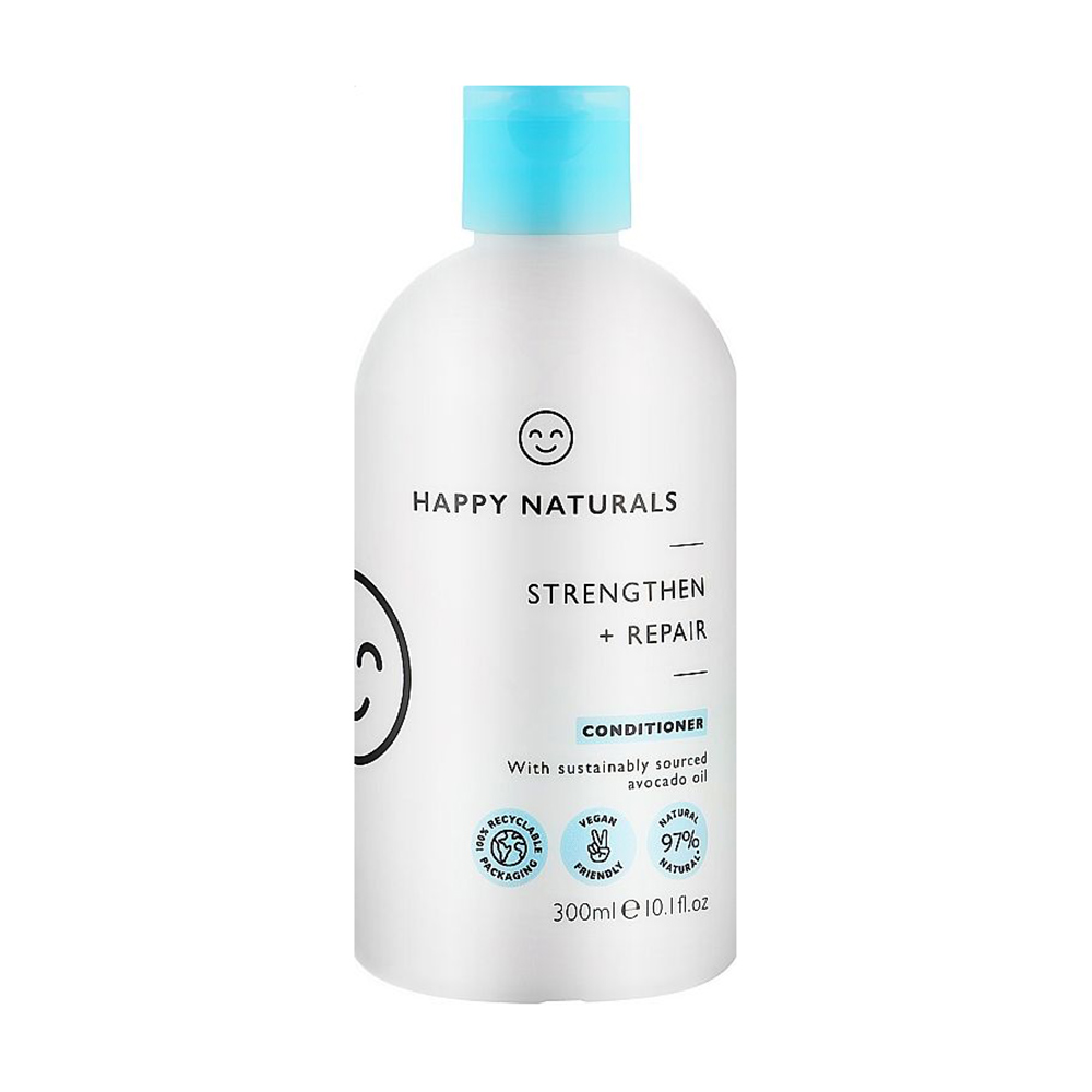 Кондиціонер для волосся Happy Naturals Strengthen + Repair Conditioner Відновлення та зміцнення, 300 мл
