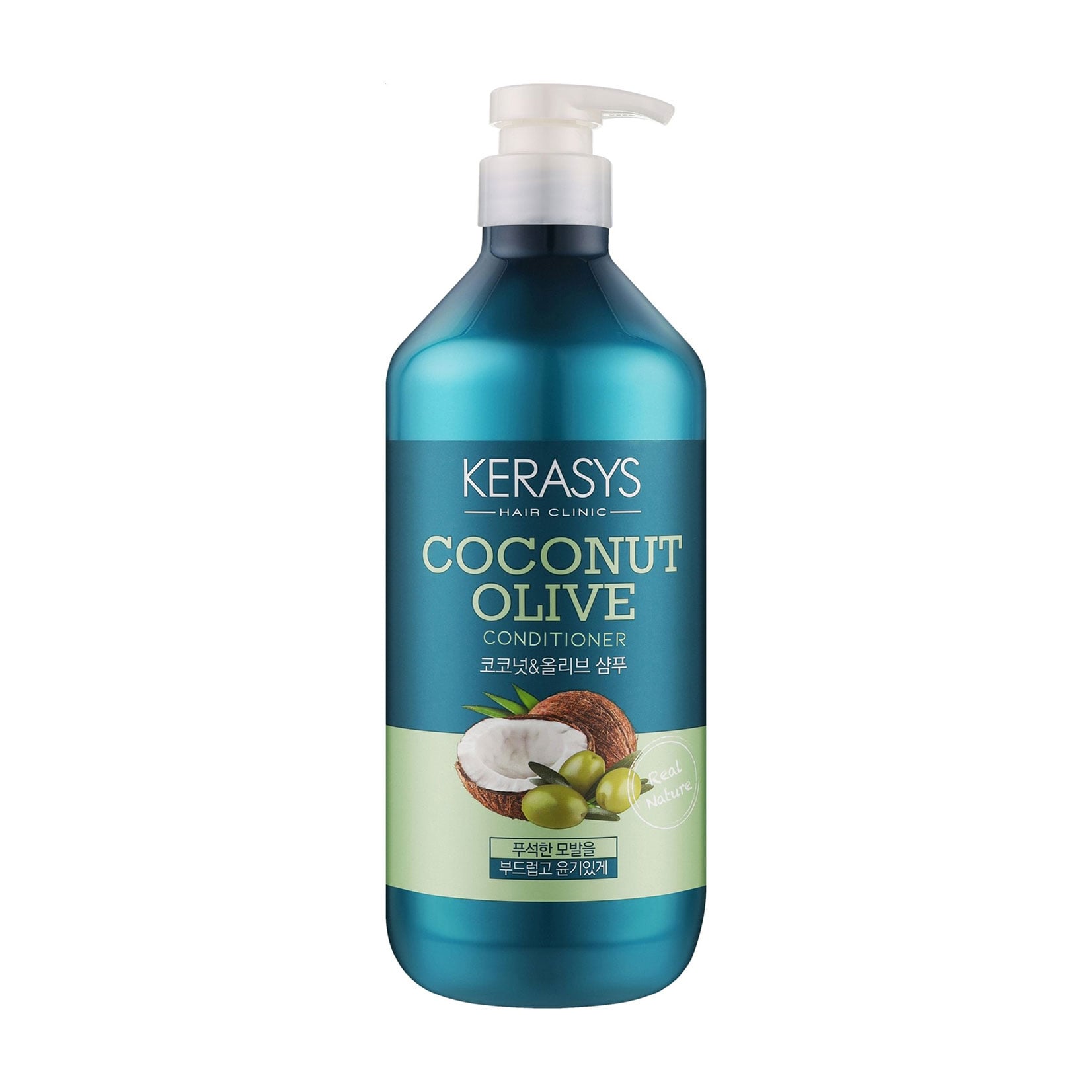 Кондиціонер для волосся KeraSys Coconut Olive Conditioner з оливковою олією та маслом кокоса, 800 мл