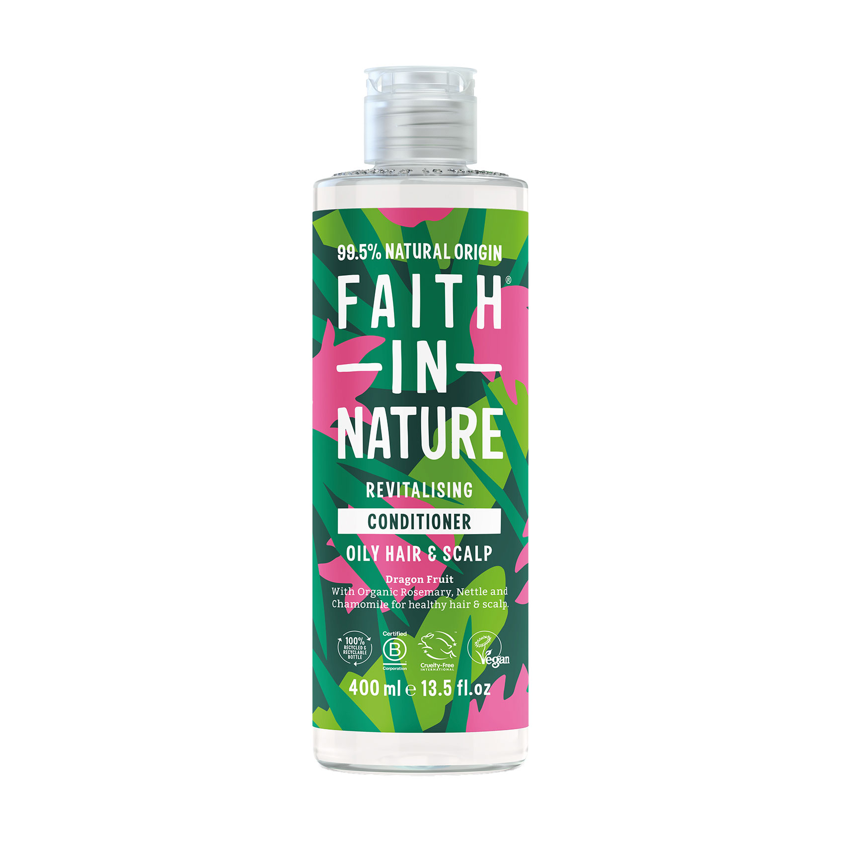 Кондиціонер Faith In Nature Revitalising Conditioner для жирного волосся та шкіри голови, з фруктом дракона, 400 мл