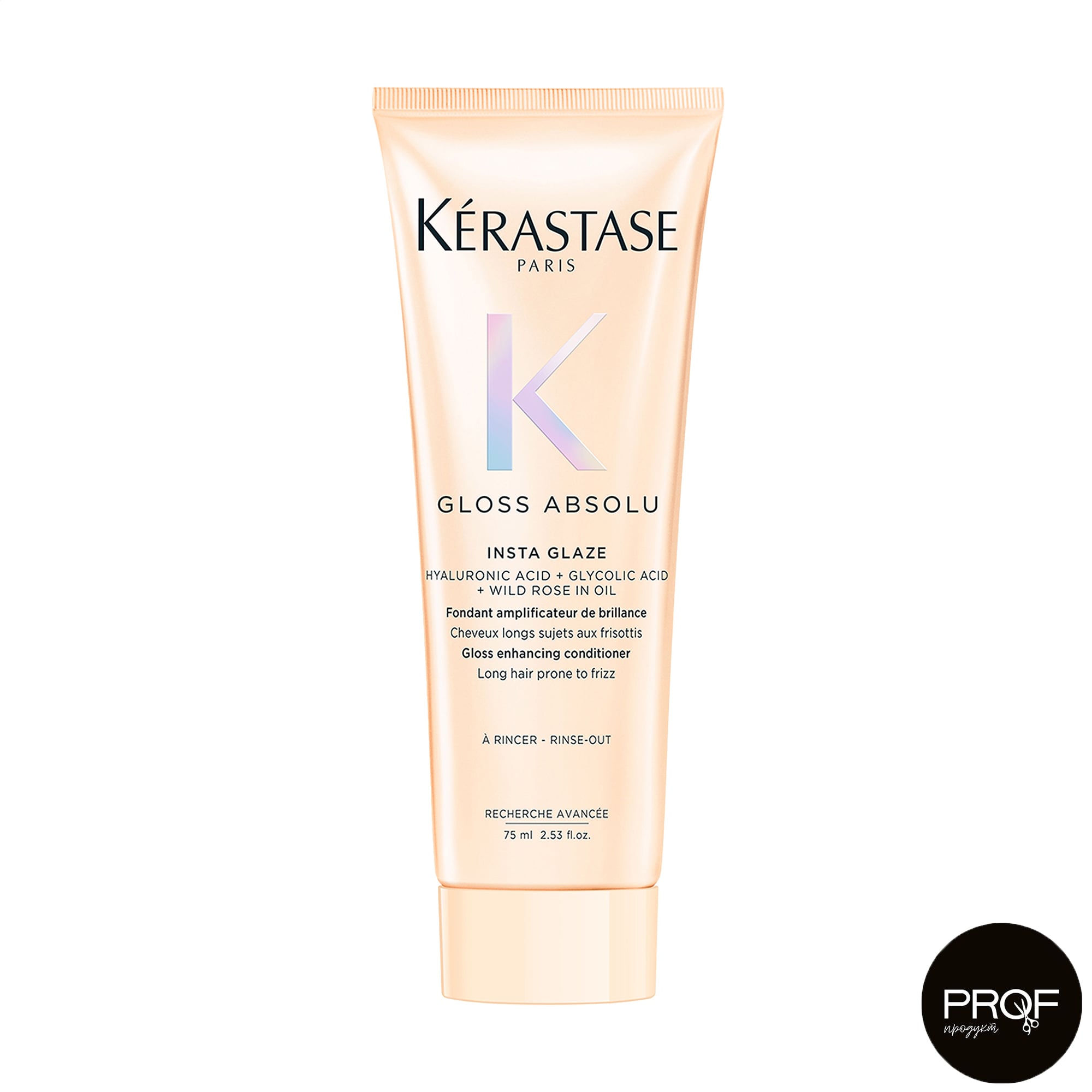 Кондиціонер Kerastase Gloss Absolu Insta Glaze Gloss Enhancing Conditioner для гладкості та посилення блиску довгого, неслухняного волосся, 75 мл