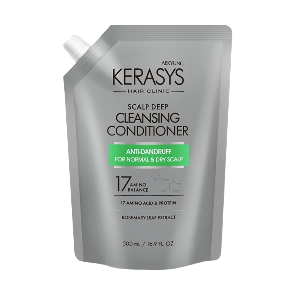 Кондиціонер KeraSys Scalp Deep Cleansing Conditioner для нормальної та сухої шкіри голови, 500 мл (дойпак)