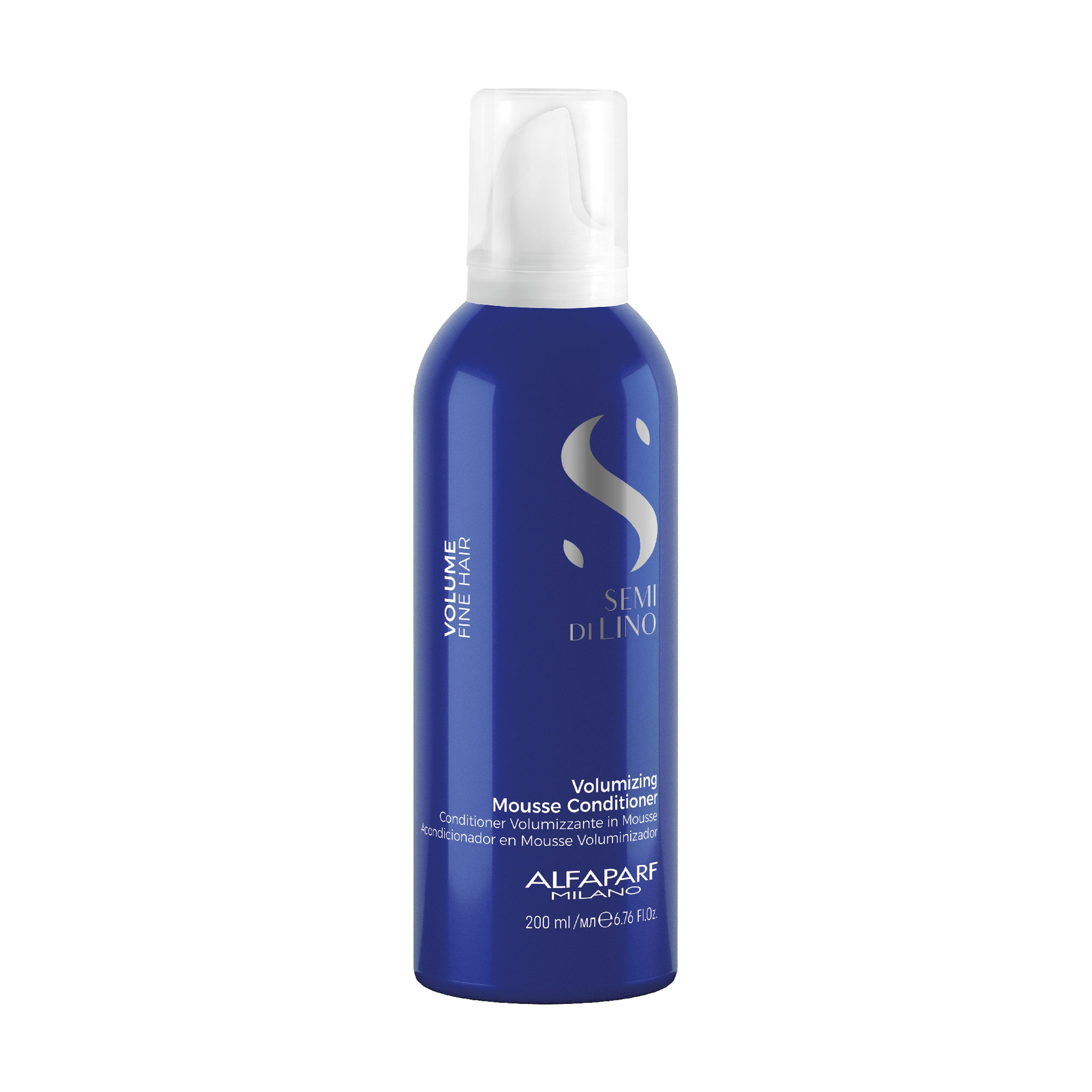 Кондиціонер-мус для волосся Alfaparf Semi Di Lino Volume Volumizing Mousse Conditioner для надання об'єму, 200 мл