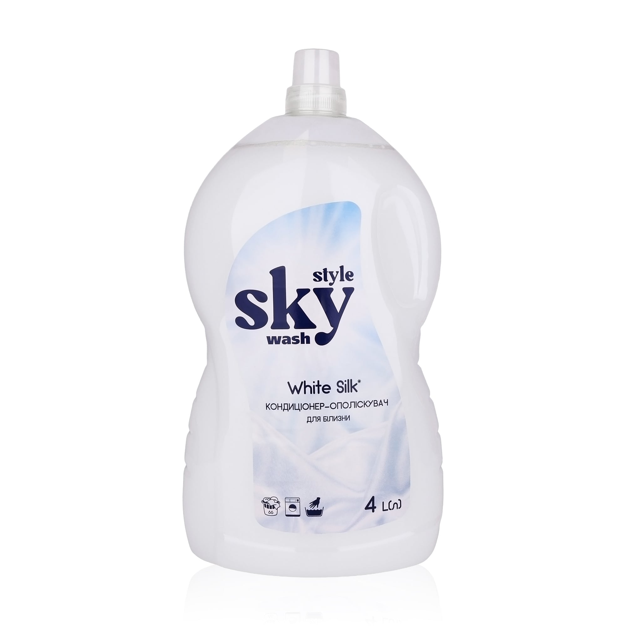 Кондиціонер-ополіскувач для білизни Sky Style White Silk, 4 л