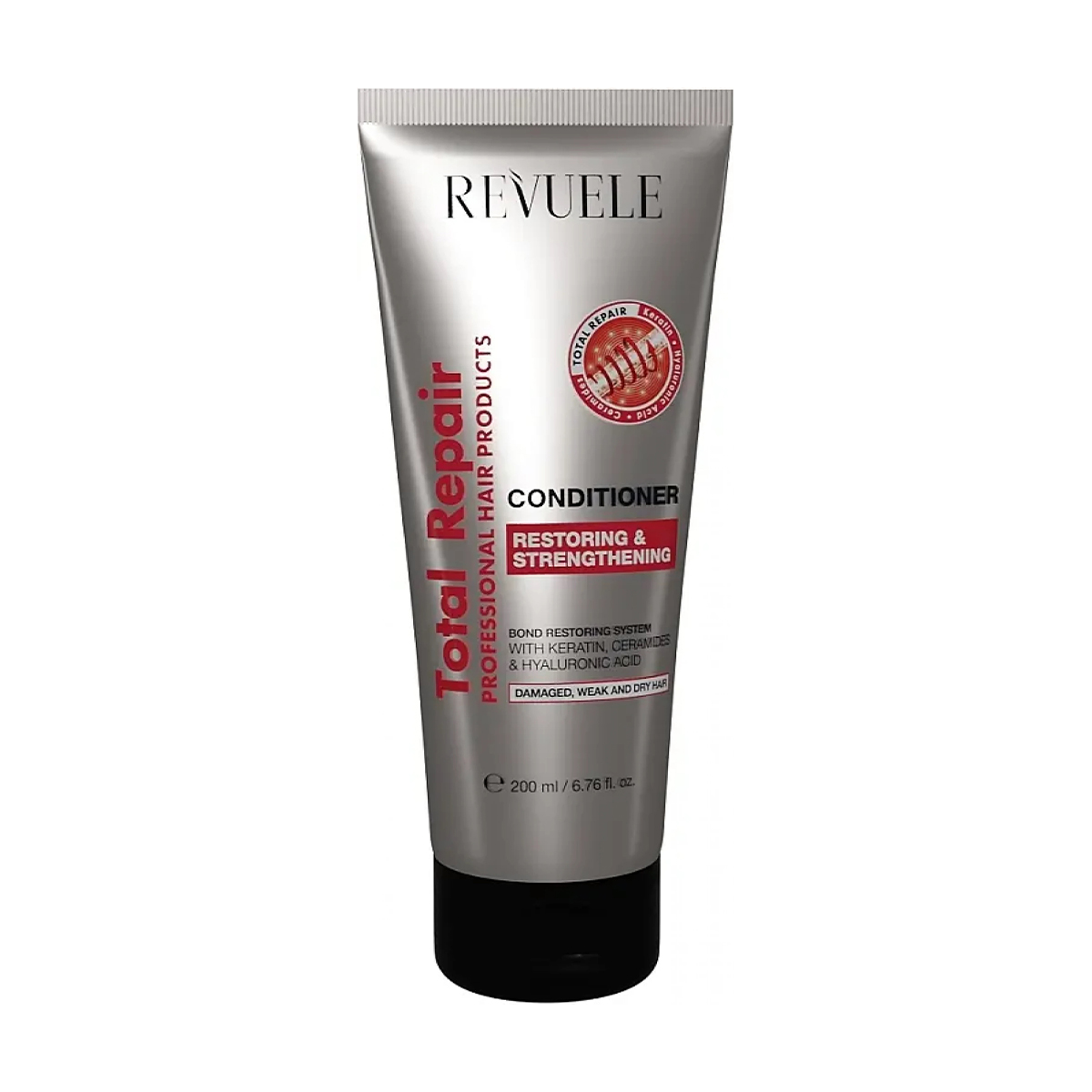 Кондиціонер Revuele Total Repair Conditioner Відновлення та зміцнення, для пошкодженого, слабкого та сухого волосся, 200 мл