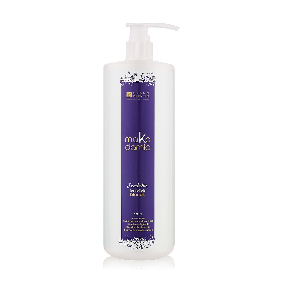 Кондиціонер Urban Keratin Makadamia Conditioner для світлого натурального та фарбованого волосся, 1 л