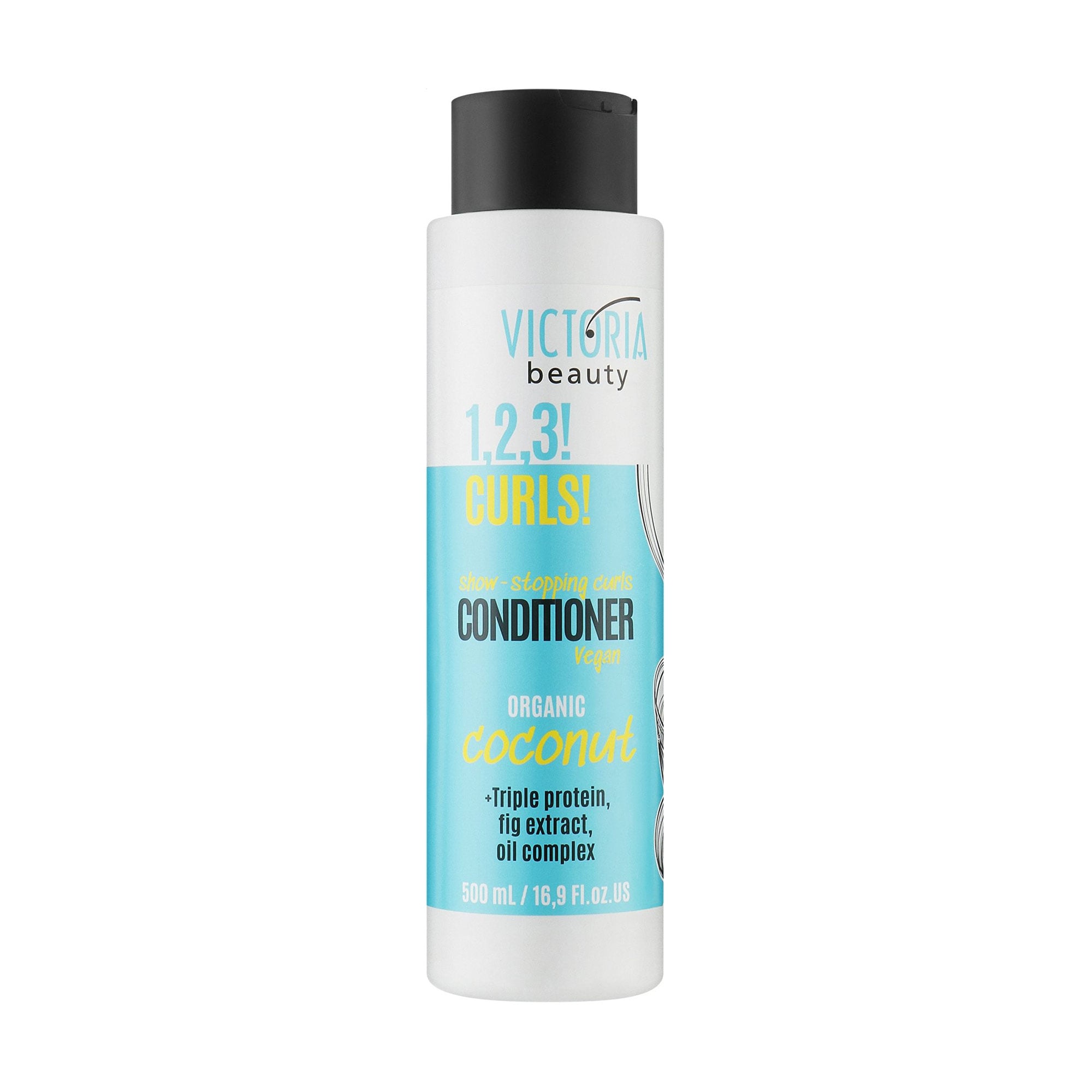 Кондиціонер Victoria Beauty 1, 2, 3! Curls! Conditioner для кучерявого волосся, 500 мл