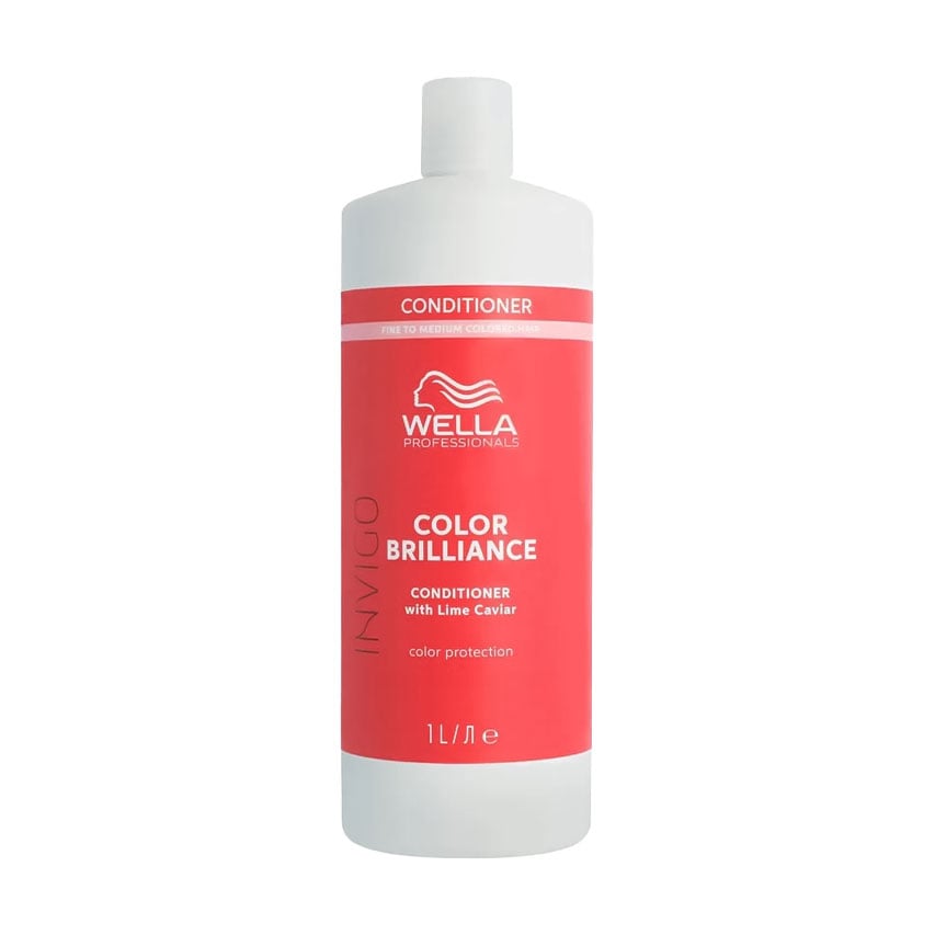 Кондиціонер Wella Professionals Invigo Color Brilliance для яскравості пофарбованого нормального та тонкого волосся, з ікрою лайма, 1 л