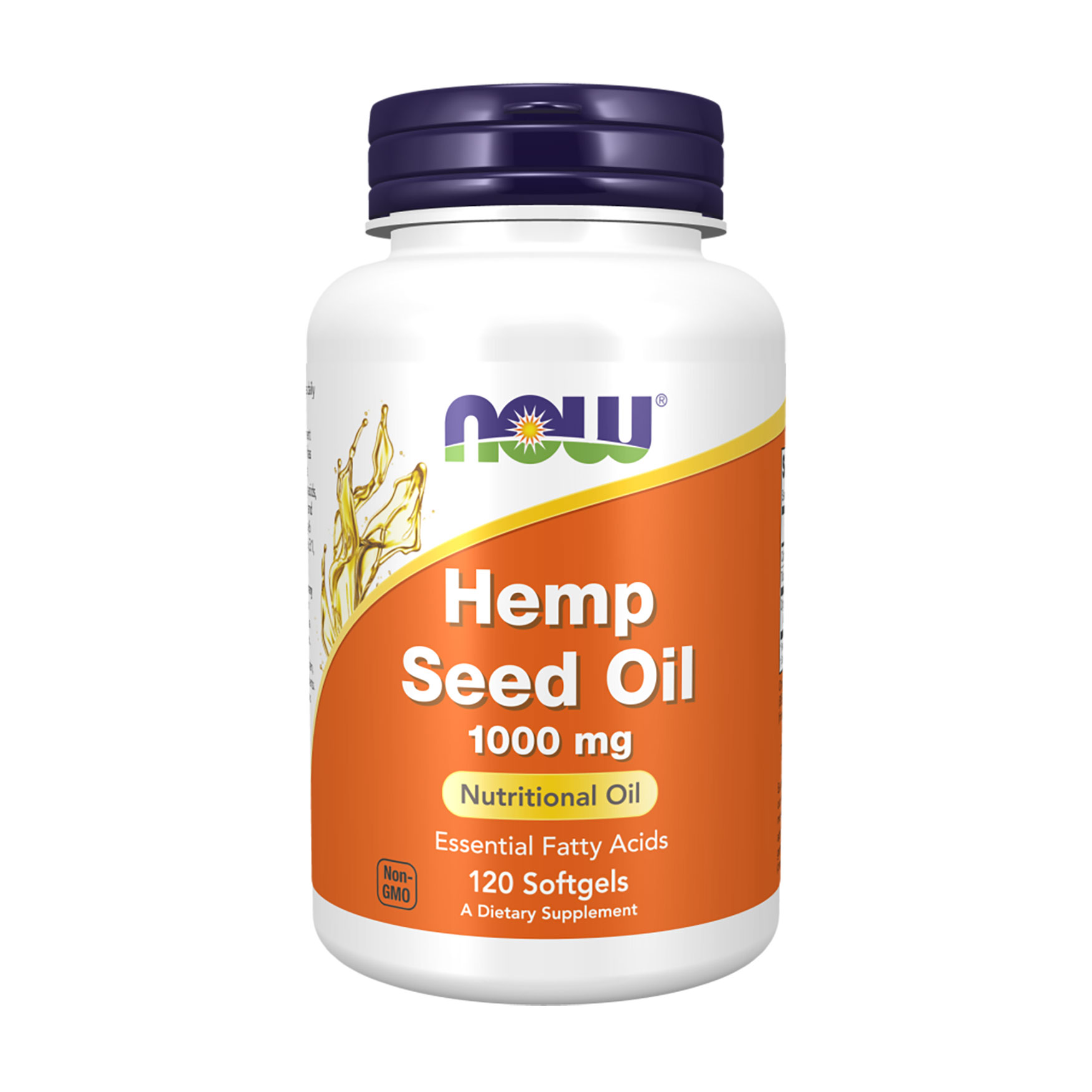 Конопляна олія NOW foods Hemp Seed Oil, 1000 мг, 120 гелевих капсул