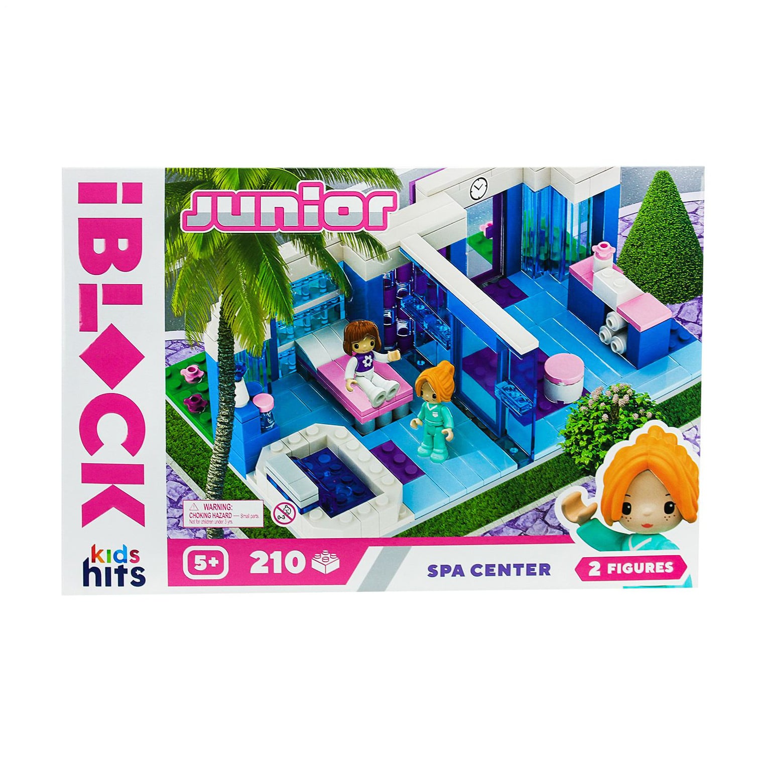 Конструктор iBlock Kids Hits Junior Спа-центр, 32*21.5*5 см, 210 деталей, від 5 років (KH08/004/4)