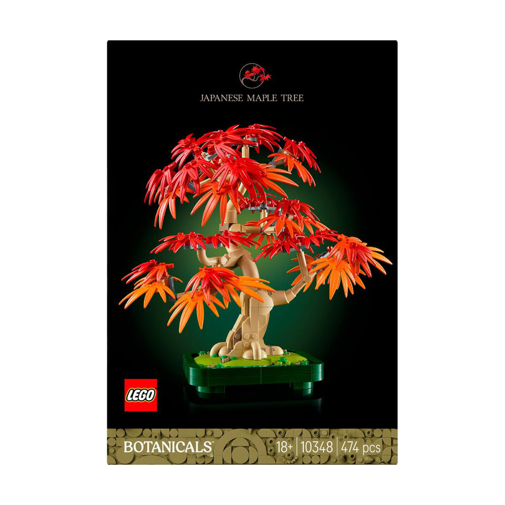 Конструктор LEGO Botanicals Бонсай з японського червоного клена, 474 деталі, від 18 років (10348)