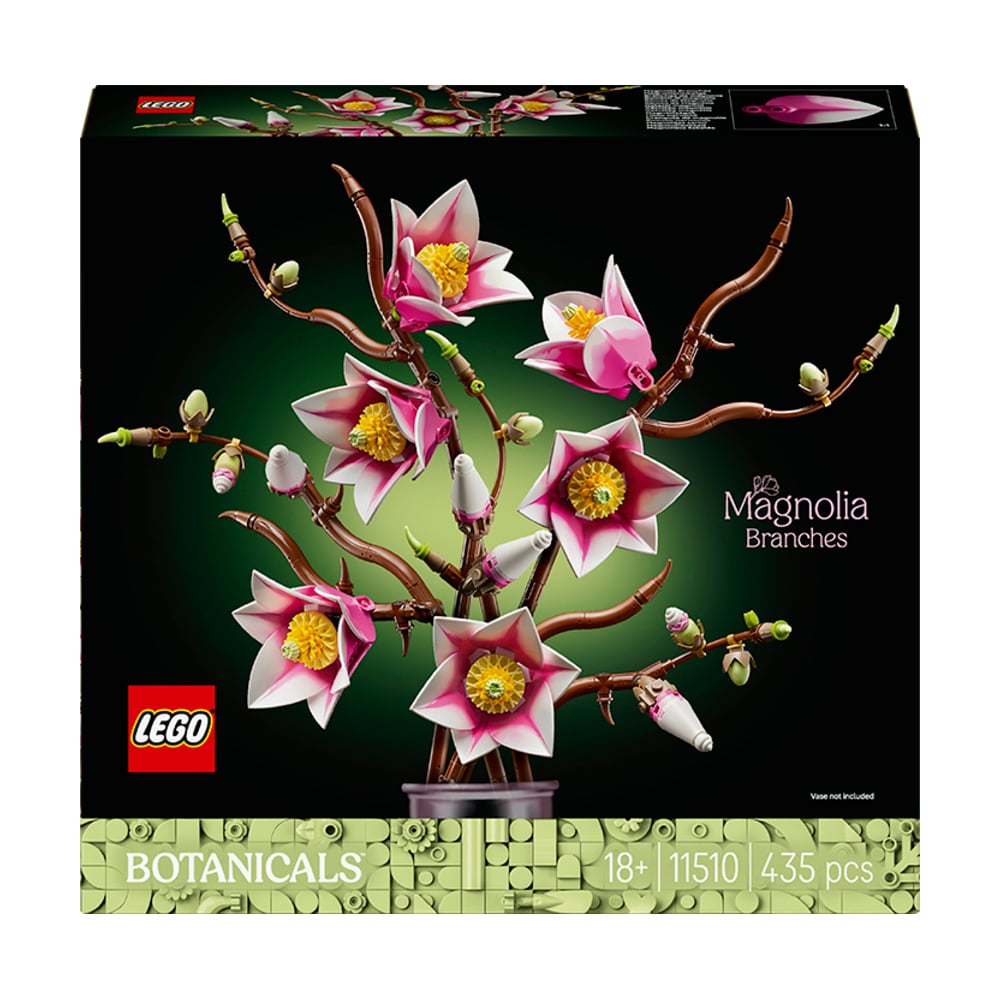 Конструктор LEGO Botanicals Гілки магнолії, 435 деталей, від 18 років (11510)