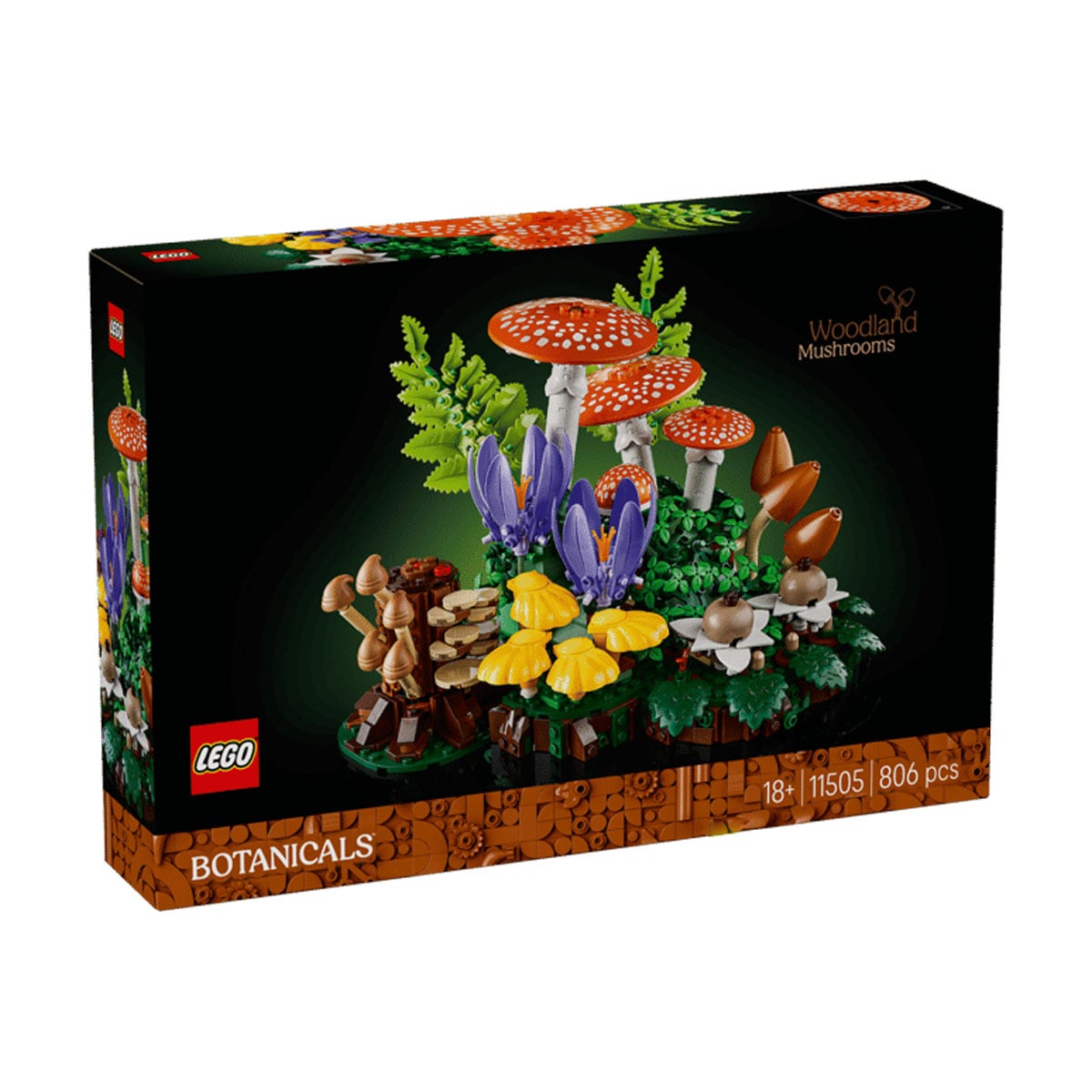 Конструктор LEGO Botanicals Лісові гриби, 806 деталей, від 18 років (11505)