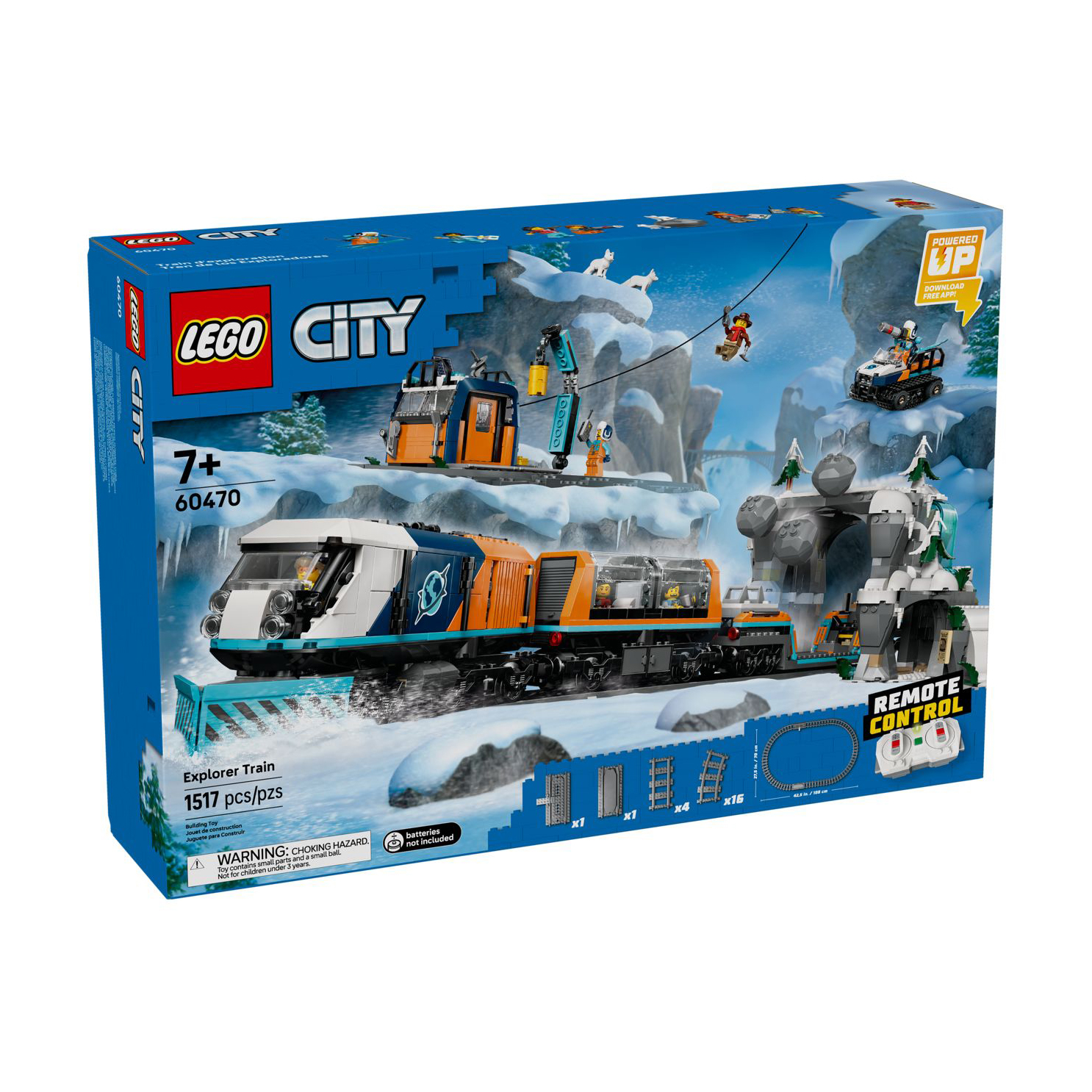 Конструктор LEGO City Арктичний дослідницький експрес, 1517 деталей, від 7 років (60470)