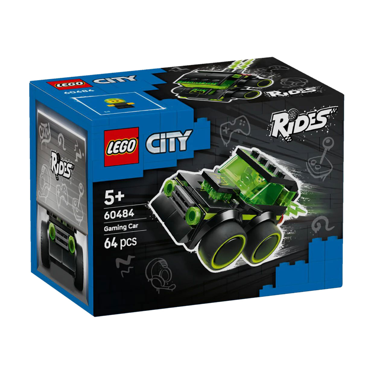 Конструктор LEGO City Автівки. Ігровий автомобіль для перегонів, 64 деталі, від 5 років (60484)