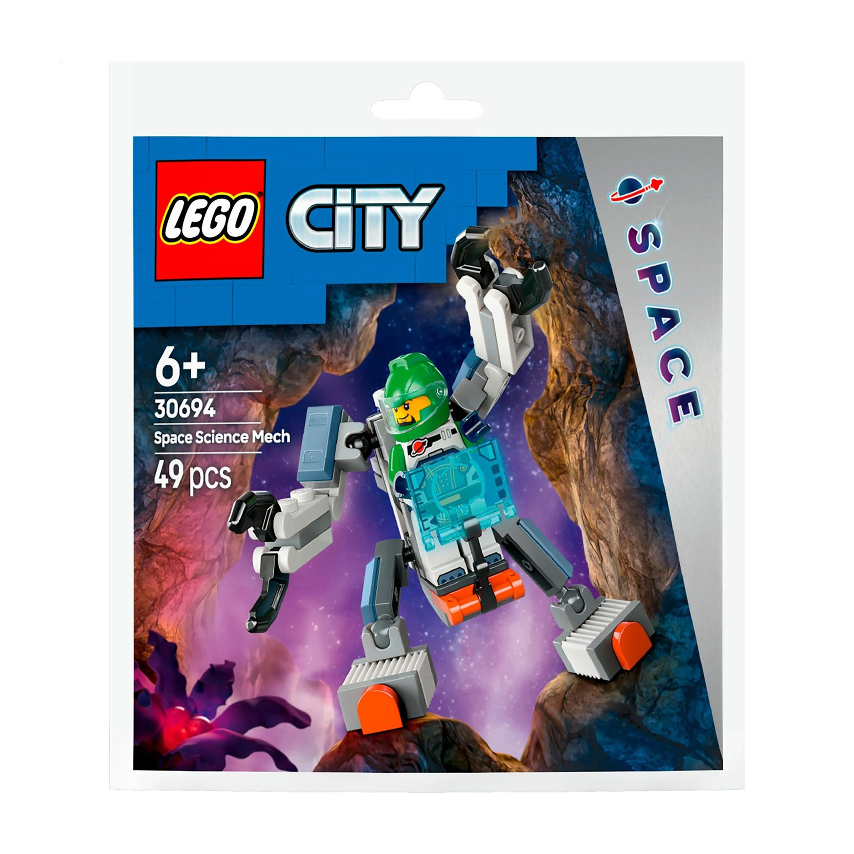 Конструктор LEGO City Космічний науковий робот, 49 деталей, від 6 років (30694)