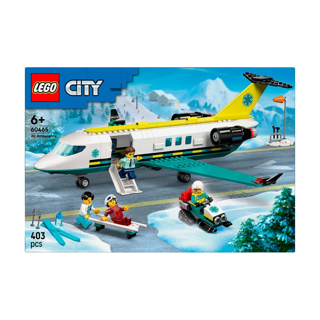 Конструктор LEGO City Літак швидкої медичної допомоги, 403 деталі, від 6 років (60465)