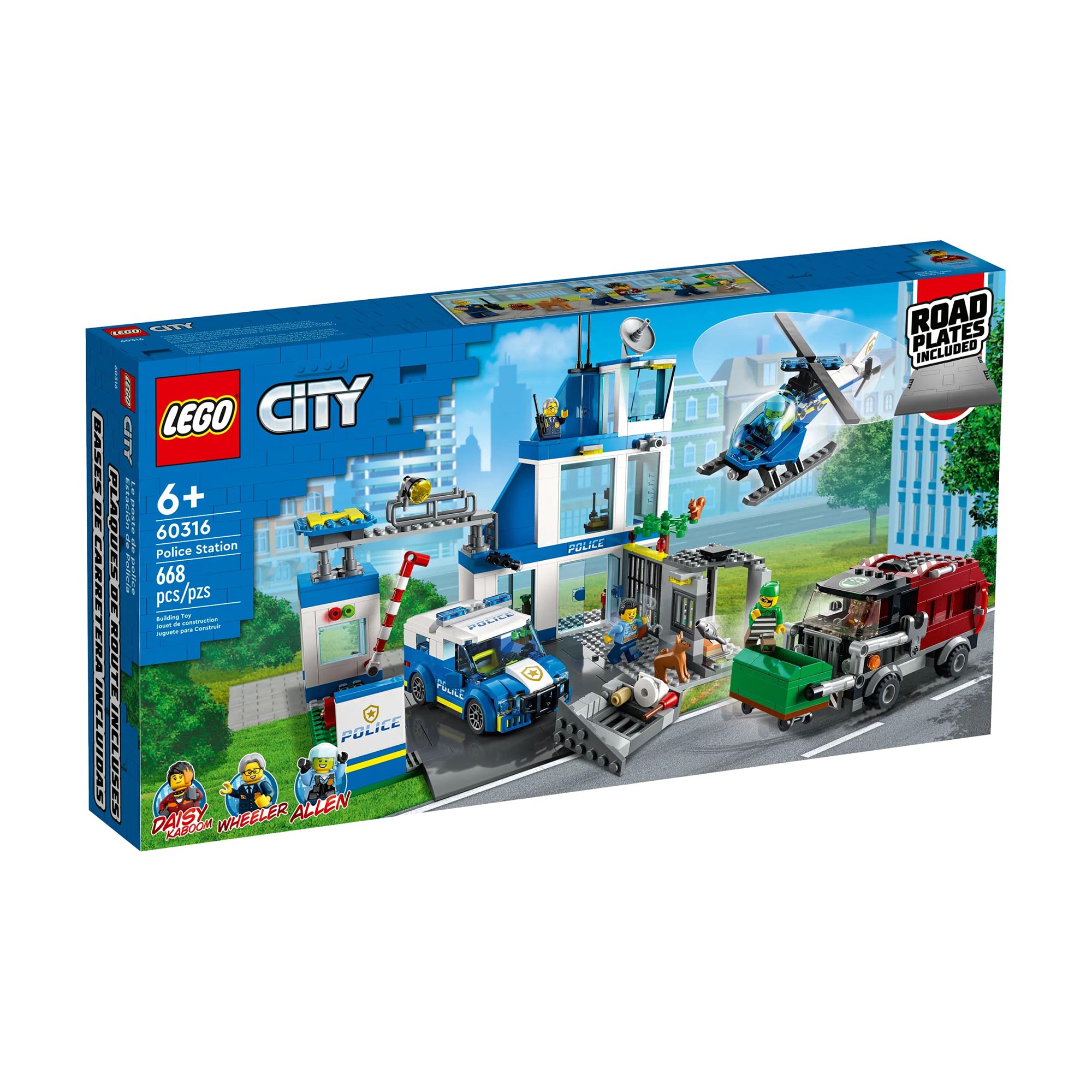 Конструктор LEGO City Police Поліцейська дільниця, 668 деталей, від 6 років (60316)