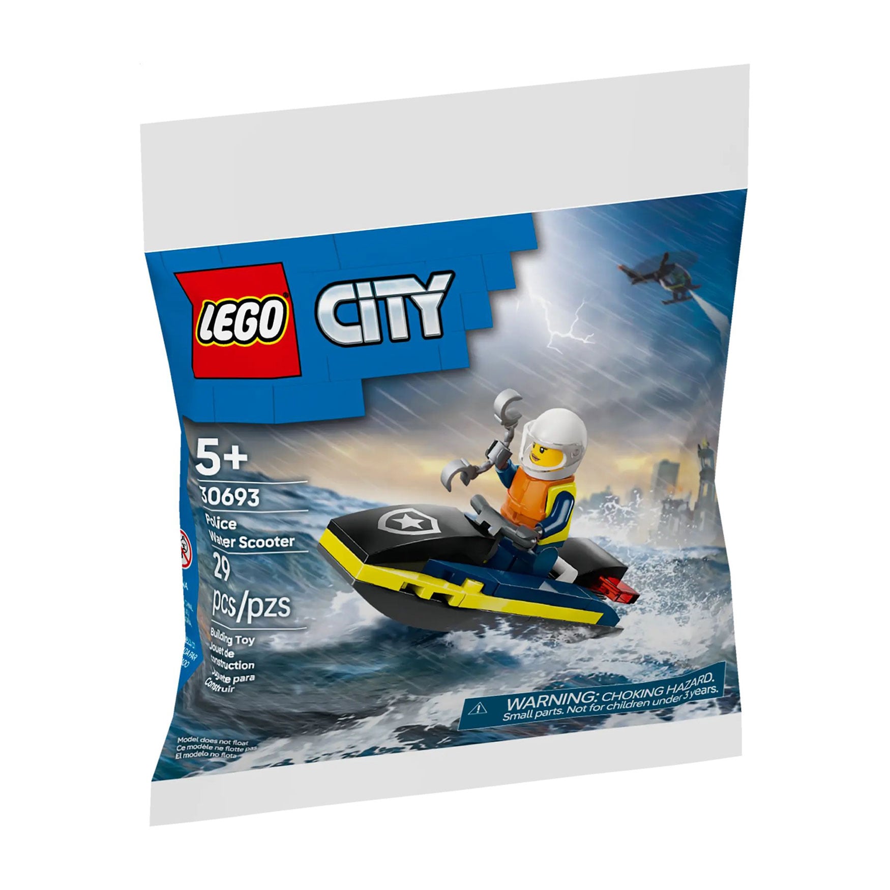 Конструктор LEGO City Поліцейський катер, 29 деталей, від 5 років (30693)