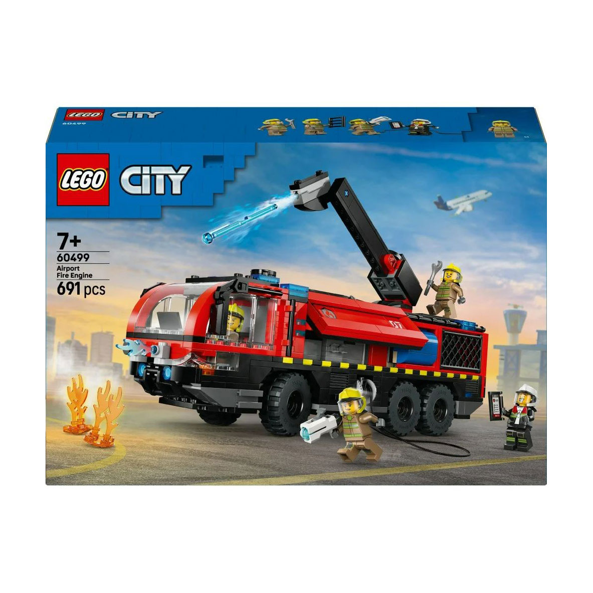 Конструктор LEGO City Пожежна вантажівка в аеропорту, 691 деталь, від 7 років (60499)