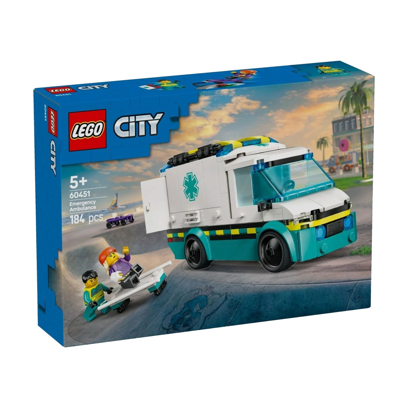 Конструктор LEGO City Швидка допомога, 184 деталі, від 5 років (60451)