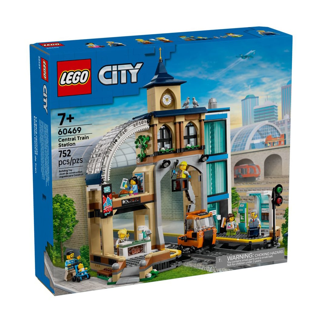 Конструктор LEGO City Центральний залізничний вокзал, 752 деталі, від 7 років (60469)