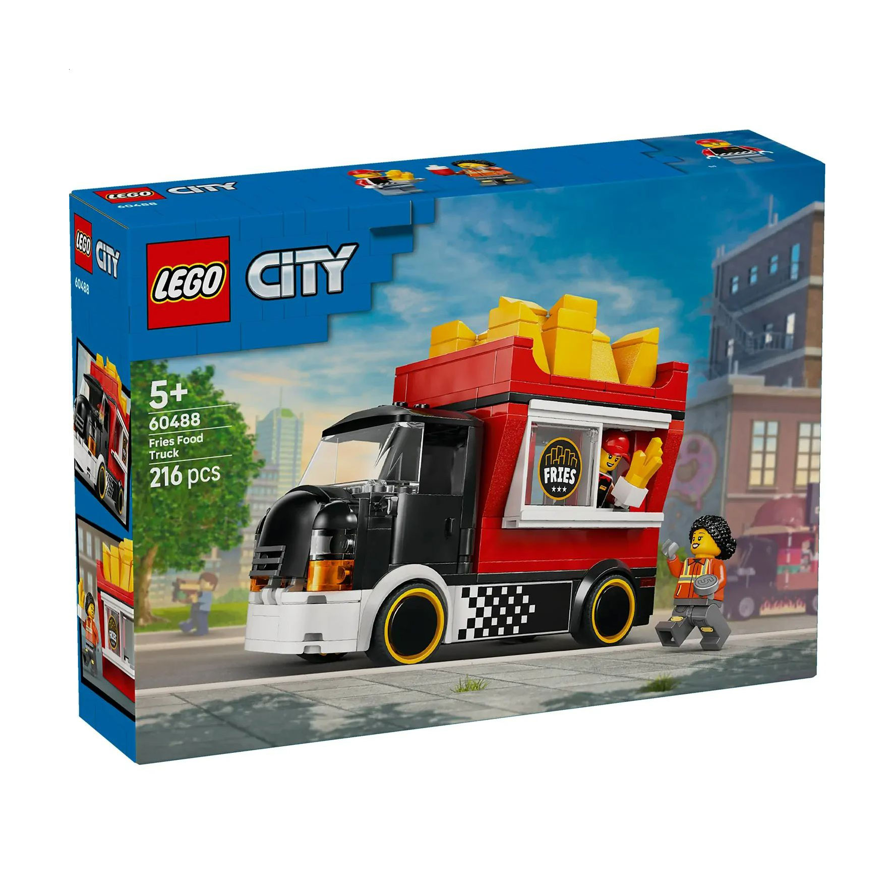 Конструктор LEGO City Вантажівка з картоплею фрі, 216 деталей, від 5 років (60488)