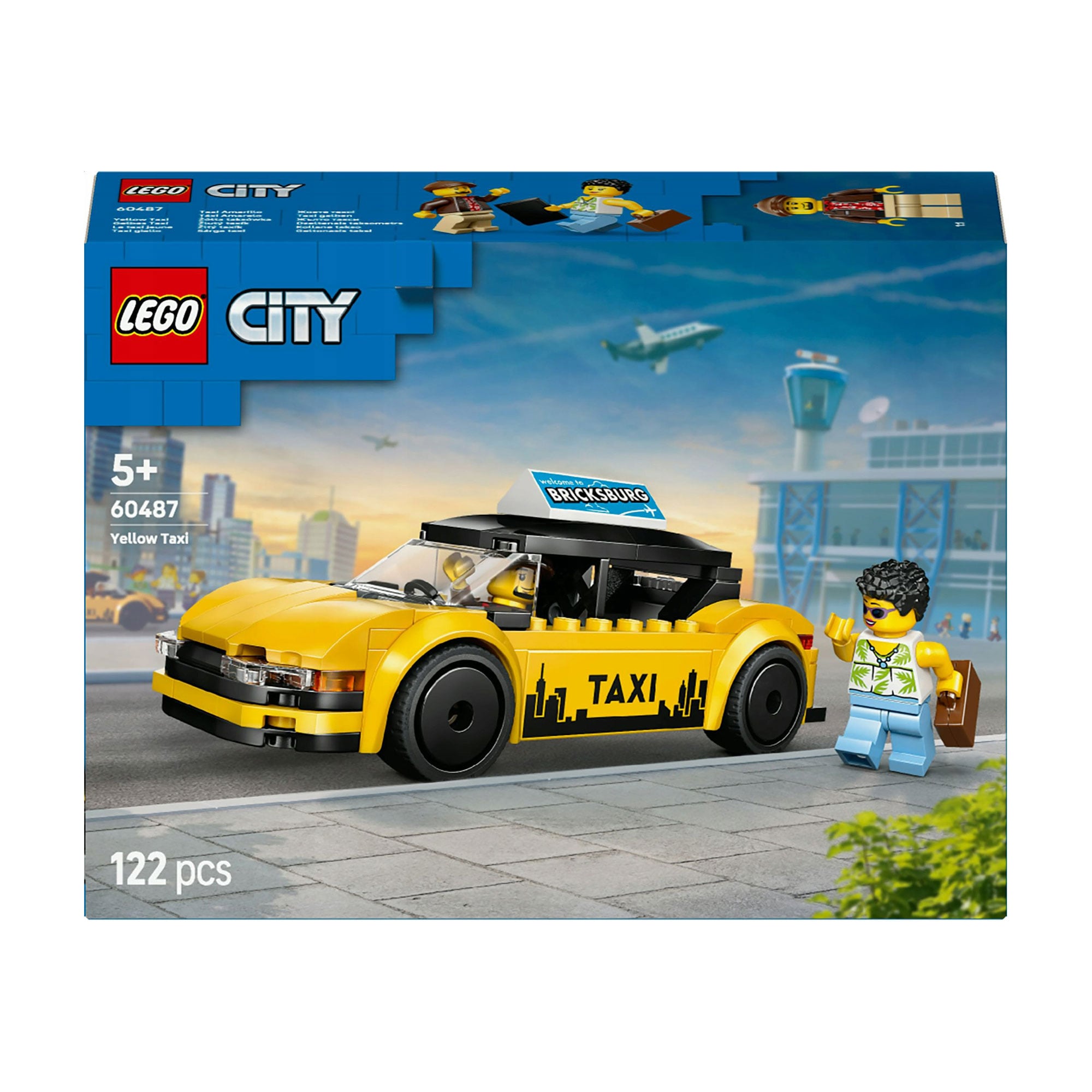 Конструктор LEGO City Жовте таксі, 122 деталі, від 5 років (60487)