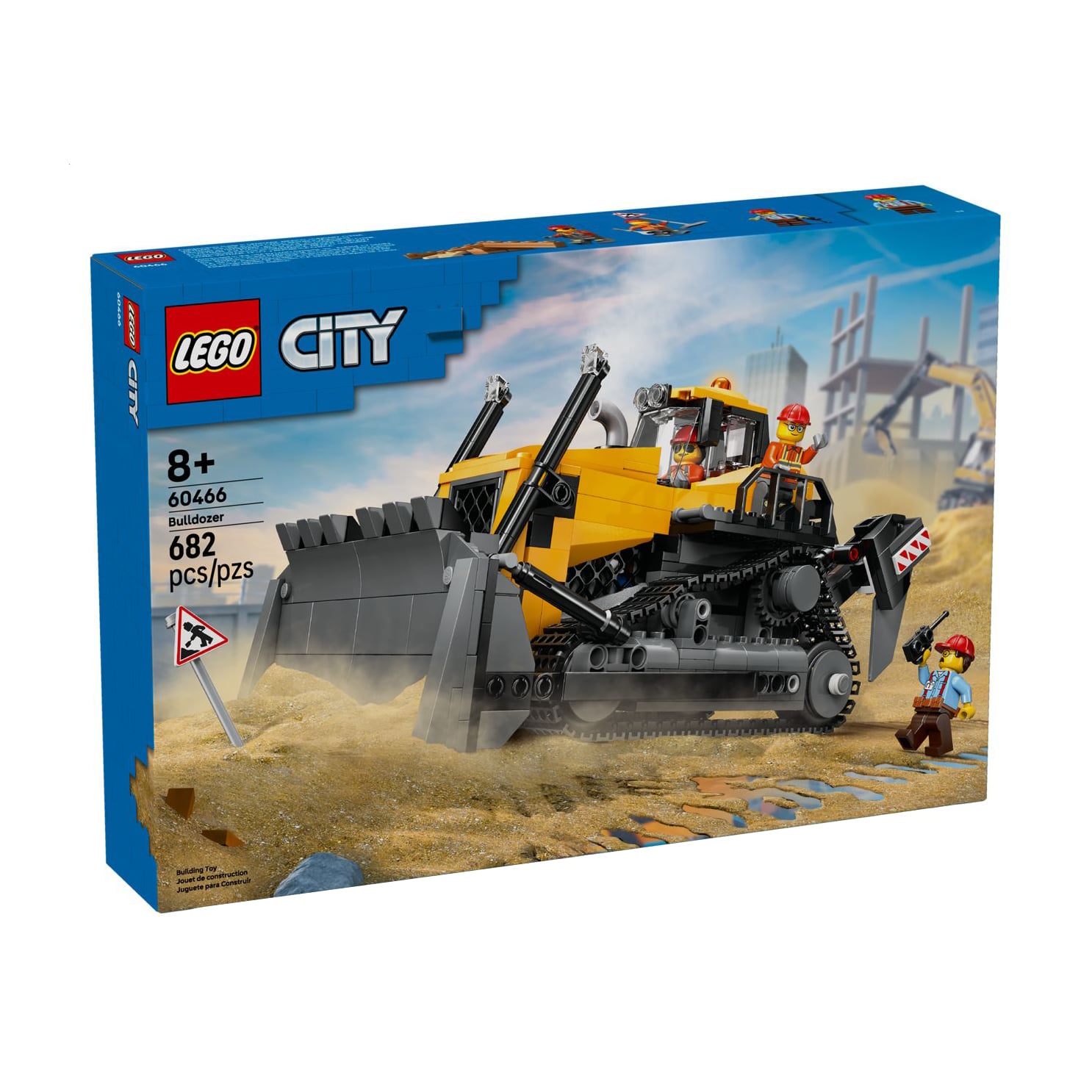 Конструктор LEGO City Жовтий бульдозер, 682 деталі, від 8 років (60466)